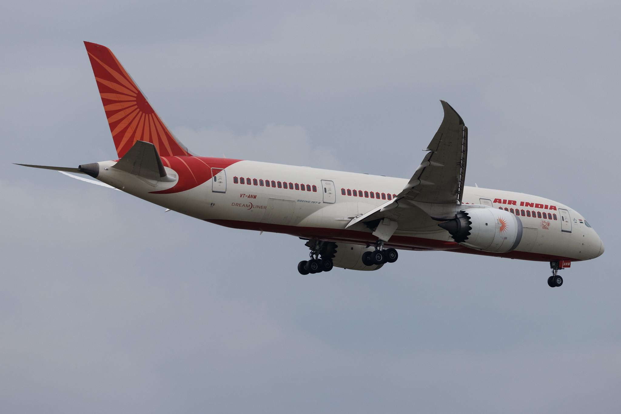 Frankfurt Airport: Air India (AI / AIC) | Boeing 787-8 Dreamliner B788 | VT-ANW | MSN 36294