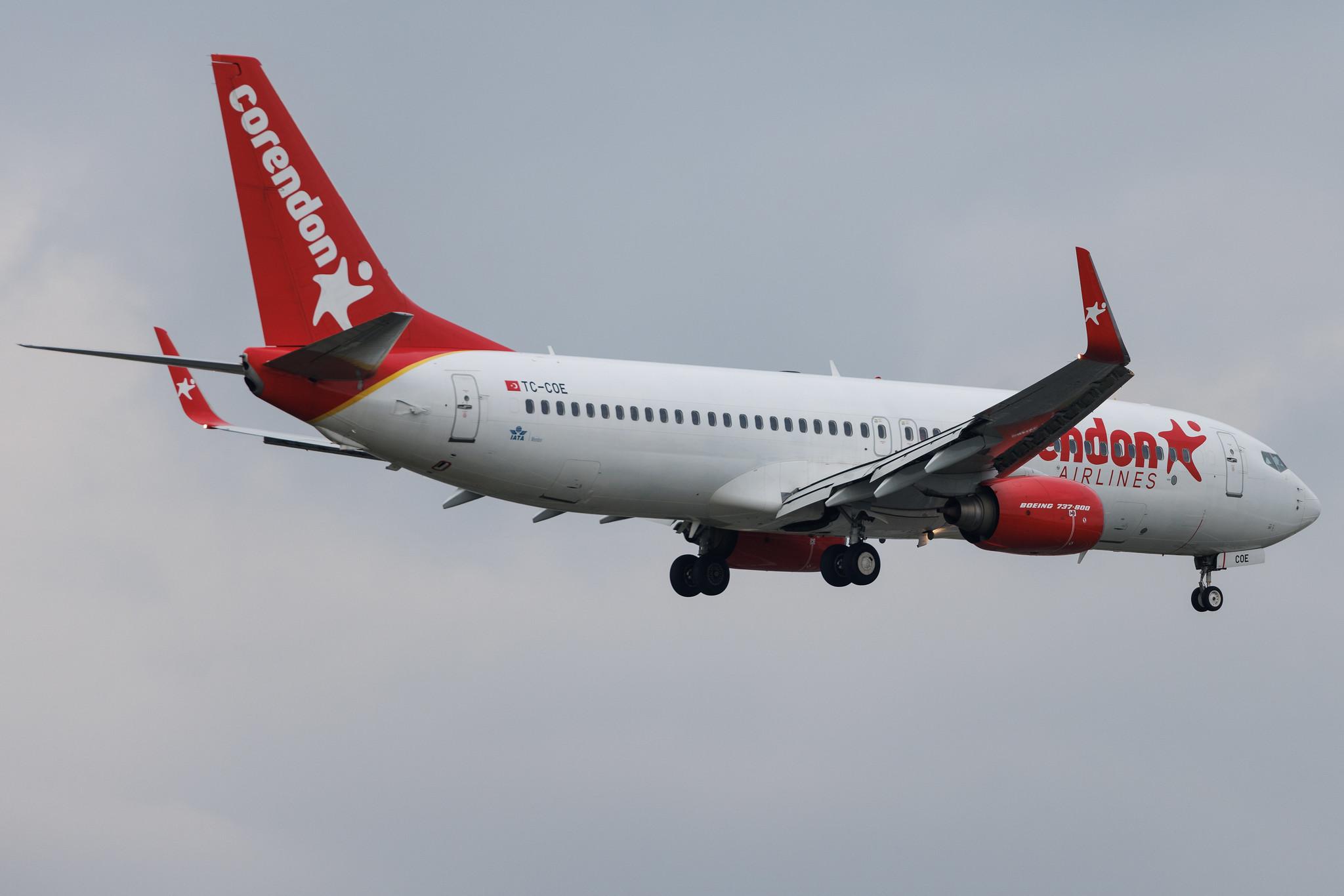 Frankfurt Airport: Corendon Airlines (XC / CAI) | Boeing 737-86J B738 | TC-COE | MSN 36881