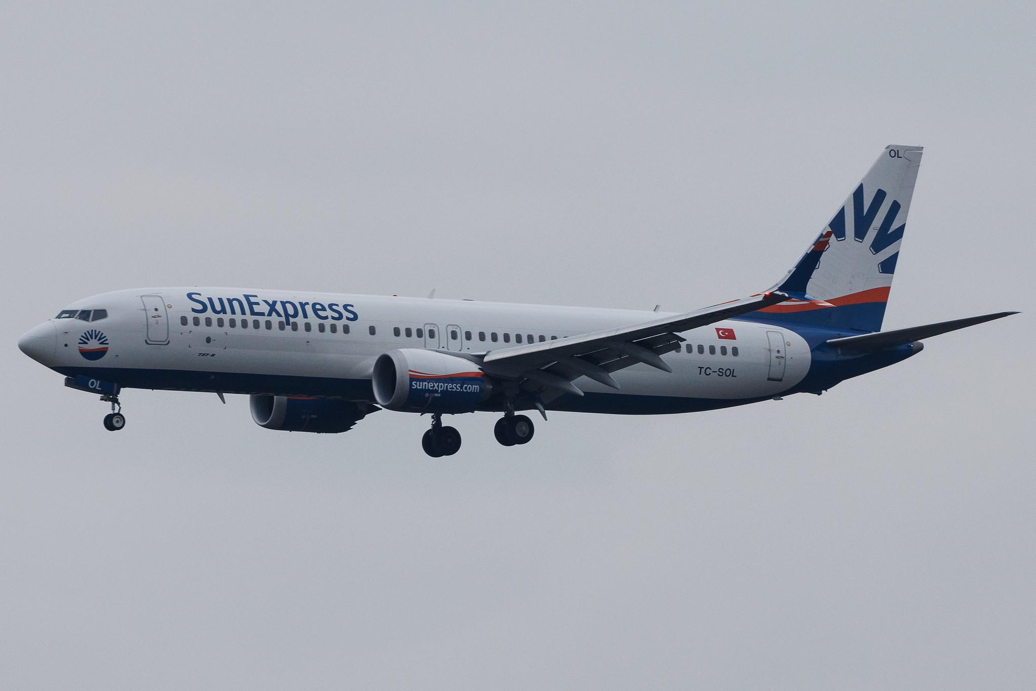Frankfurt Airport: SunExpress (XQ / SXS) | Boeing 737 MAX 8 B38M | TC-SOL | MSN 61203