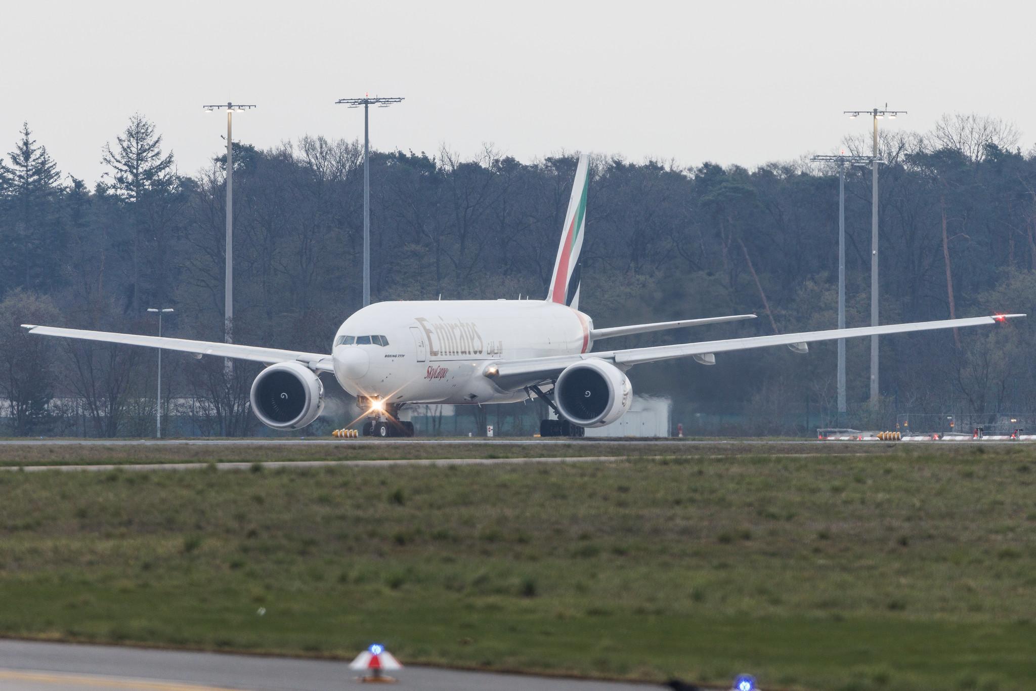 Frankfurt Airport: Emirates SkyCargo (EK / UAE) | Operator: Emirates | Boeing 777-F1H B77L | A6-EFJ | MSN 35610