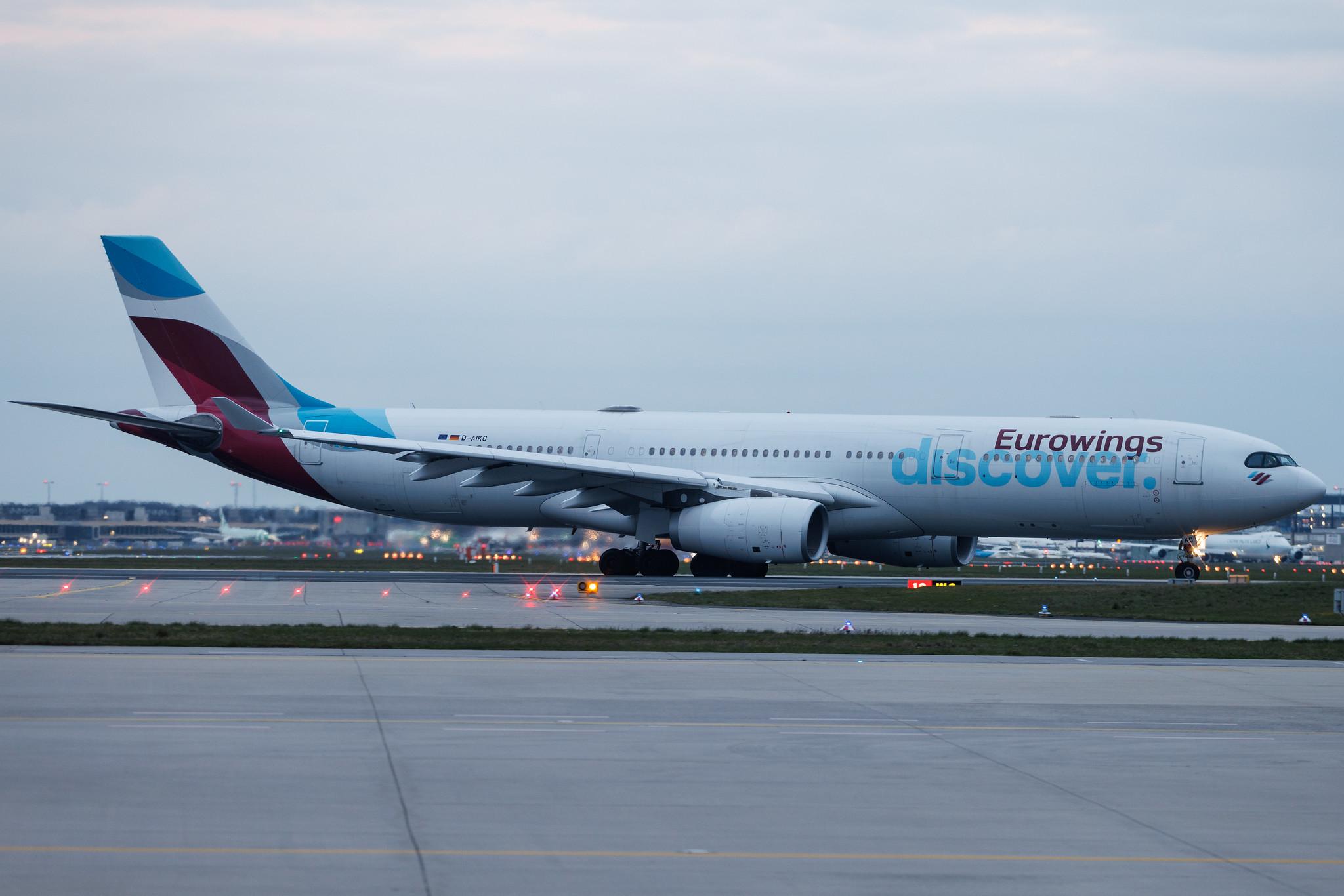 Frankfurt Airport: Eurowings Discover (4Y / OCN) | Airbus A330-343 A333 | D-AIKC | MSN 0579