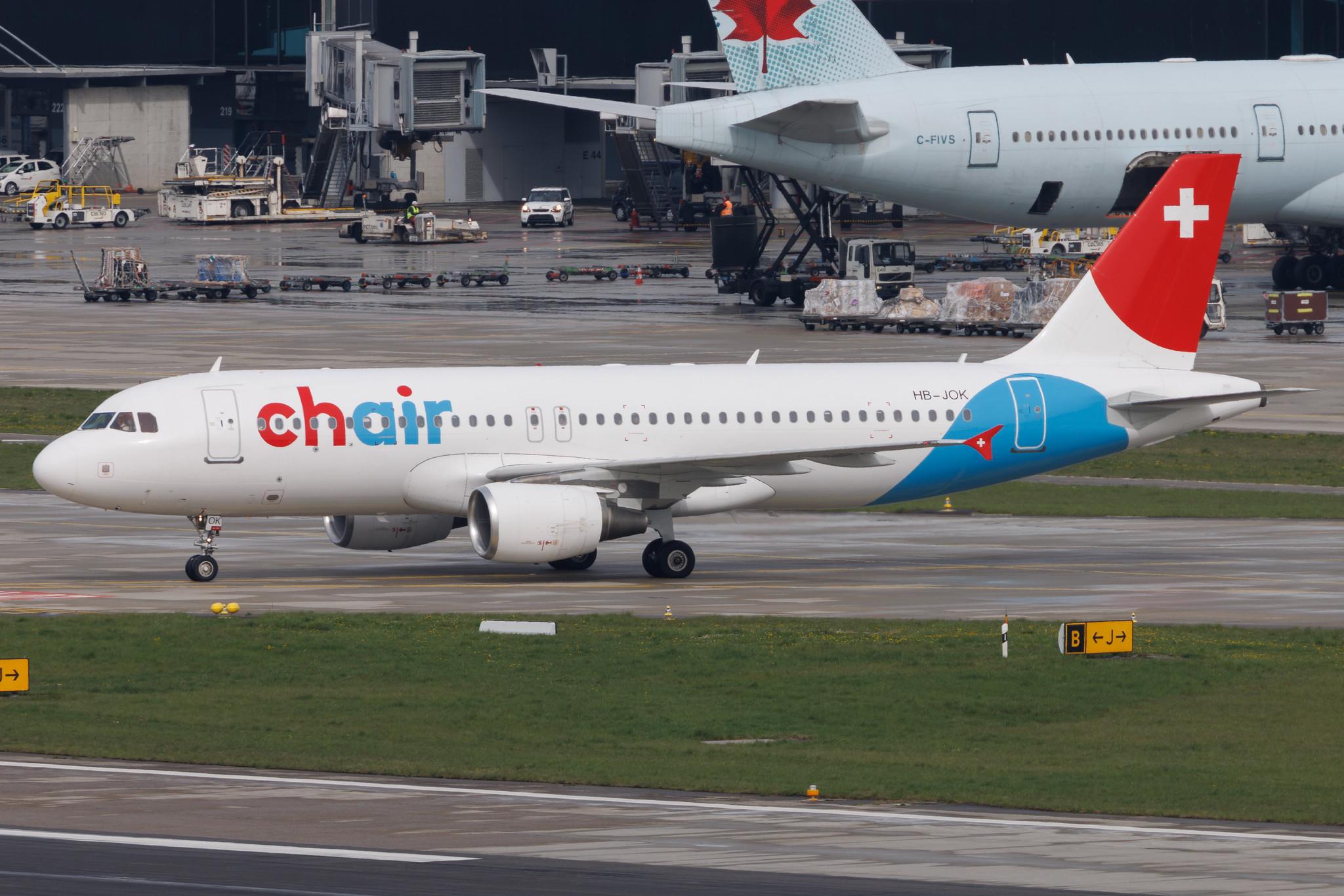 Flughafen Zürich: Chair Airlines (GM / GSW) | Airbus A320-214 A320 | HB-JOK | MSN 3923