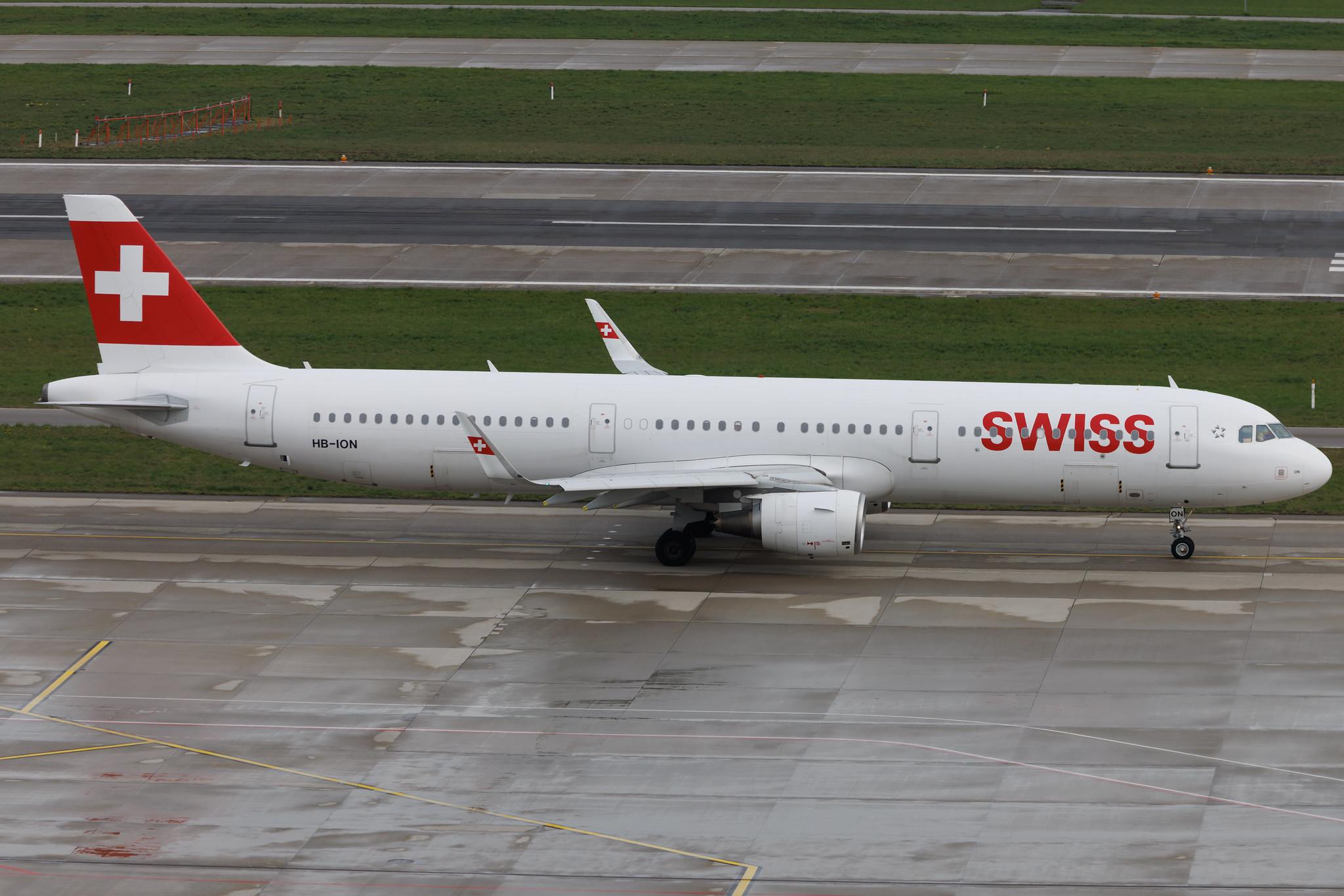 Flughafen Zürich: Swiss (LX / SWR) | Airbus A321-212 A321 | HB-ION | MSN 5567