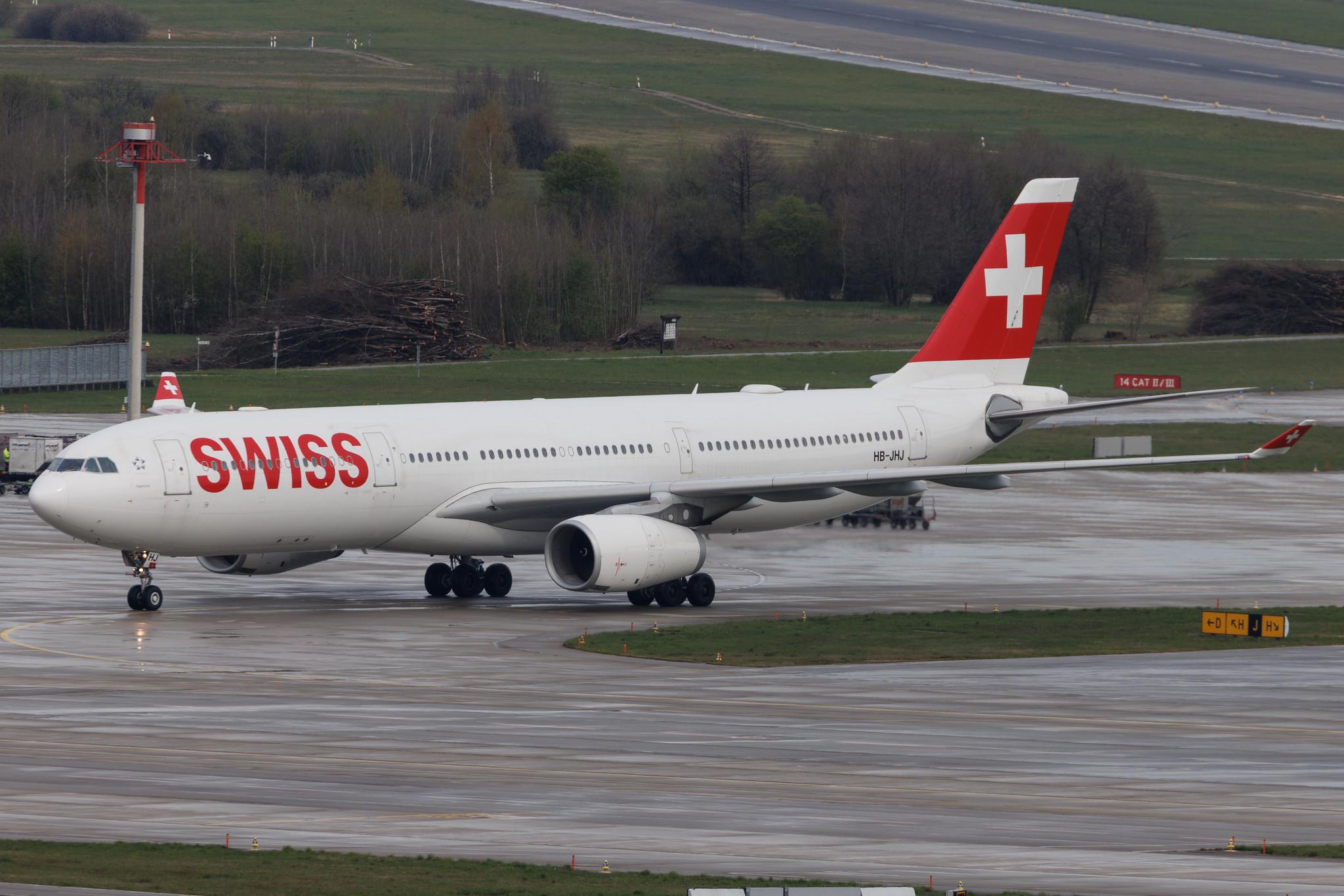 Flughafen Zürich: Swiss (LX / SWR) | Airbus A330-343 A333 | HB-JHJ | MSN 1188