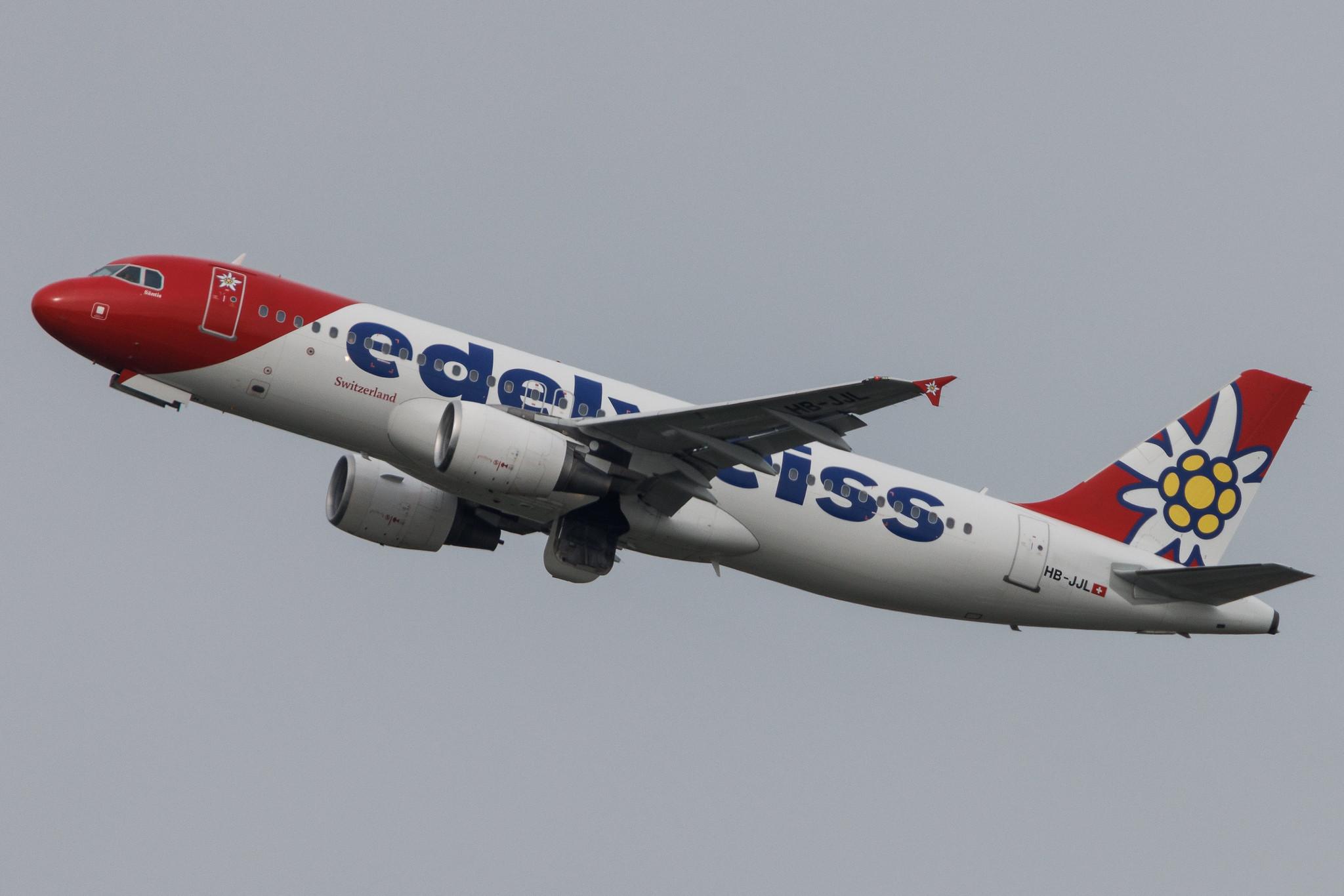 Flughafen Zürich: Edelweiss Air (WK / EDW) | Airbus A320-214 A320 | HB-JJL | MSN 2606