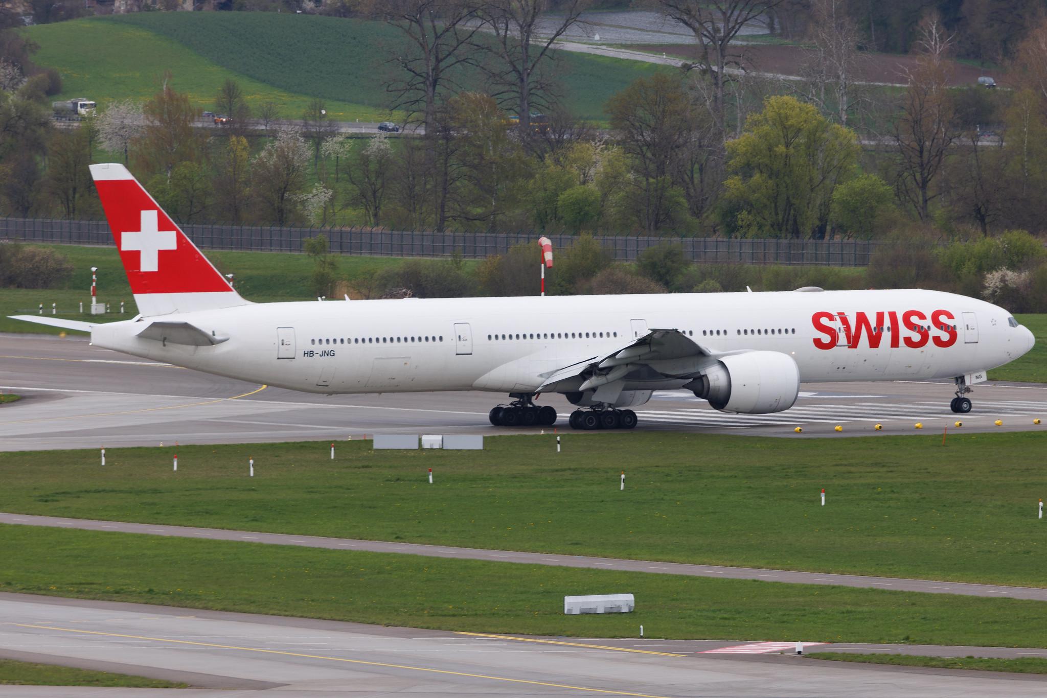 Flughafen Zürich: Swiss (LX / SWR) | Boeing 777-3DE(ER) B77W | HB-JNG | MSN 62752