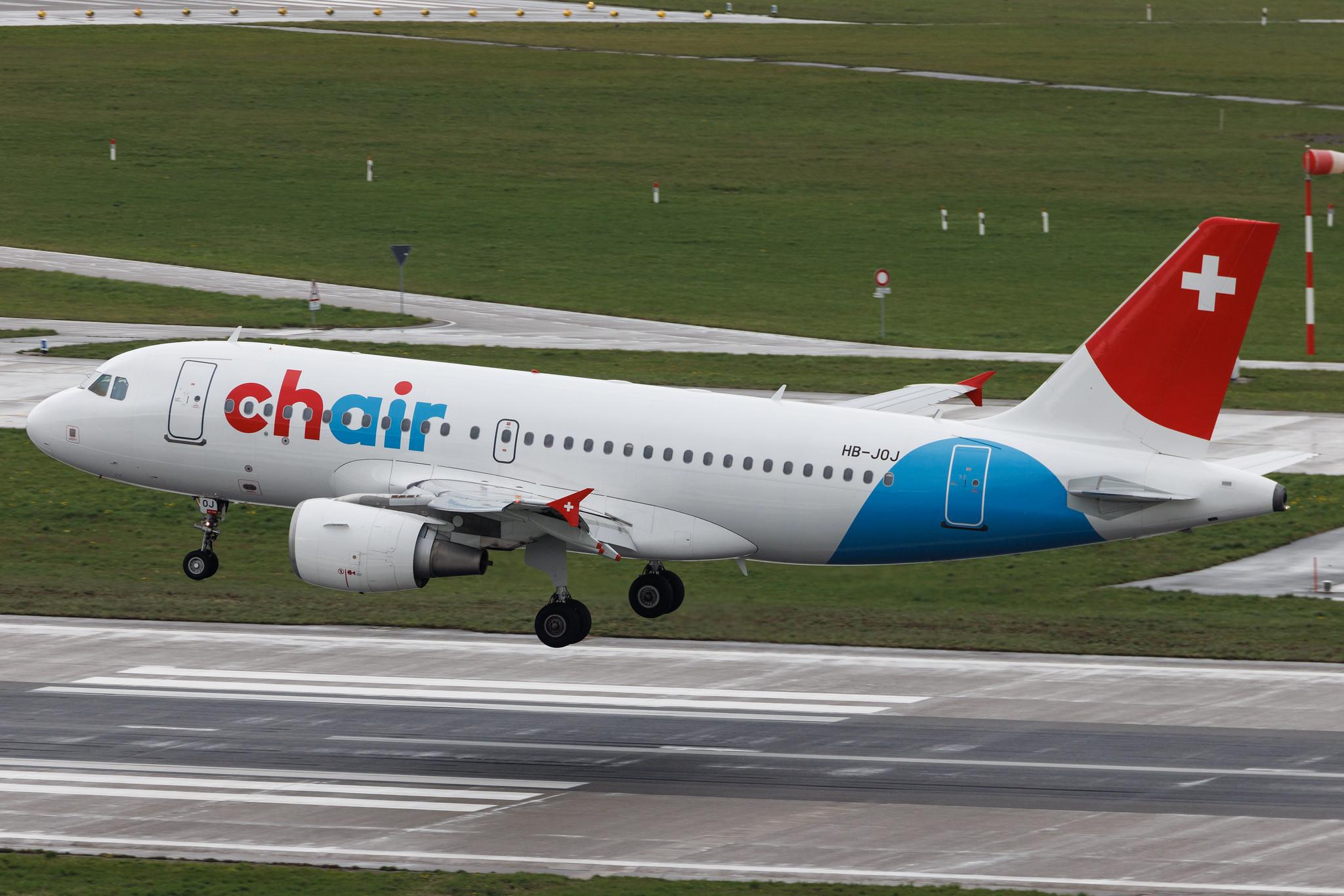 Flughafen Zürich: Chair Airlines (GM / GSW) | Airbus A319-112 A319 | HB-JOJ | MSN 3024