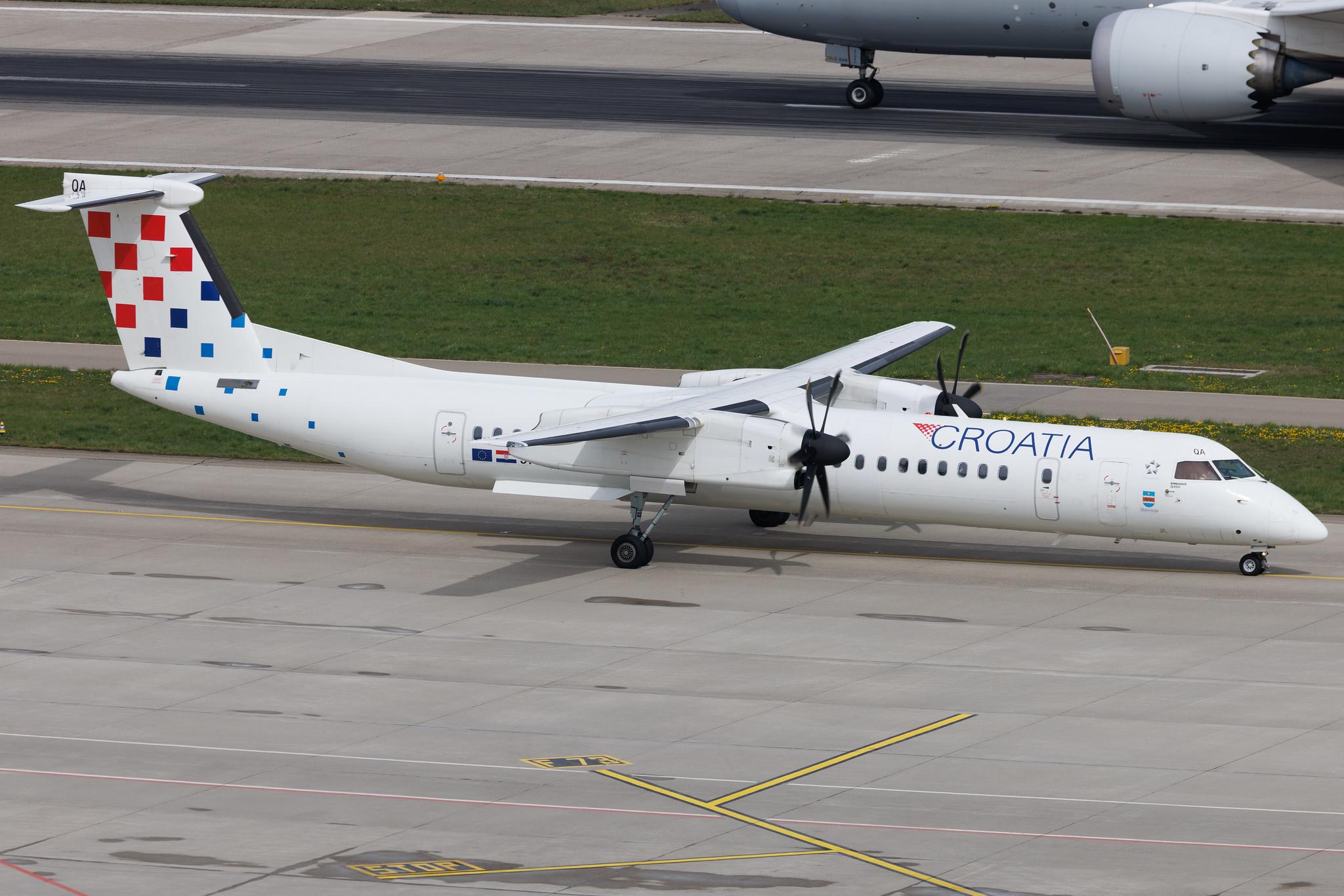 Flughafen Zürich: Croatia Airlines (OU / CTN) | De Havilland Canada Dash 8-400 DH8D | 9A-CQA | MSN 4205