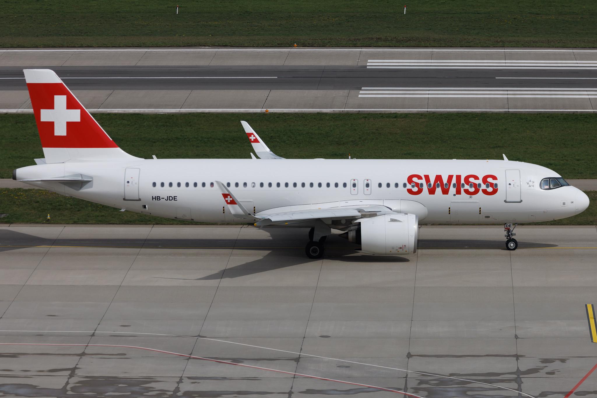 Flughafen Zürich: Swiss (LX / SWR) | Airbus A320-271N A20N | HB-JDE | MSN 11084