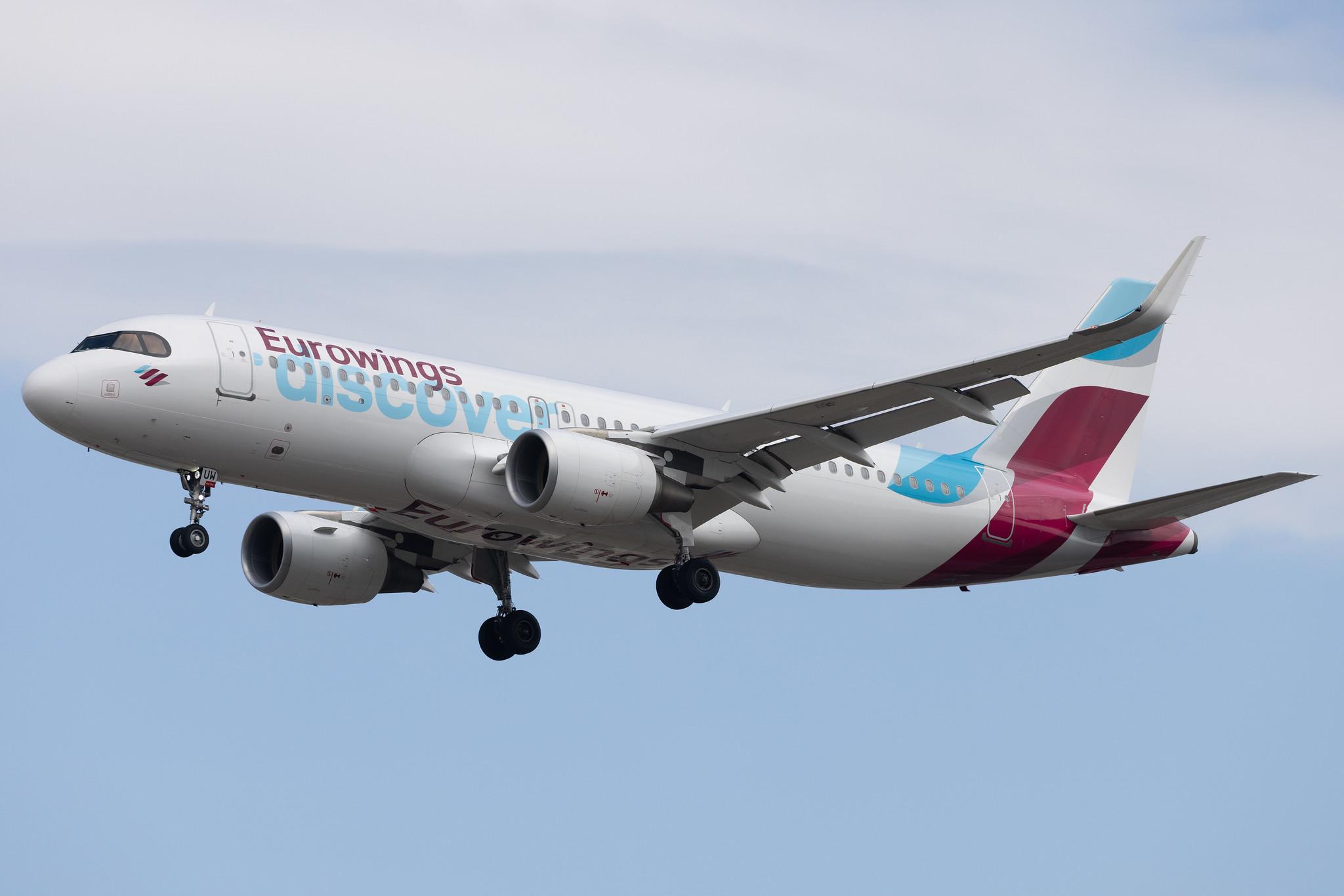 Frankfurt Airport: Eurowings Discover (4Y / OCN) | Airbus A320-214 A320 | D-AIUW | MSN 7251