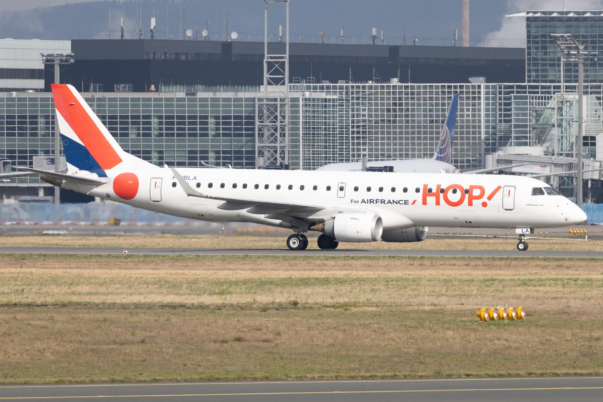 Frankfurt Airport: Air France (AF / AFR) | Operator: Air France Hop | E190 | F-HBLA | MSN 19000051