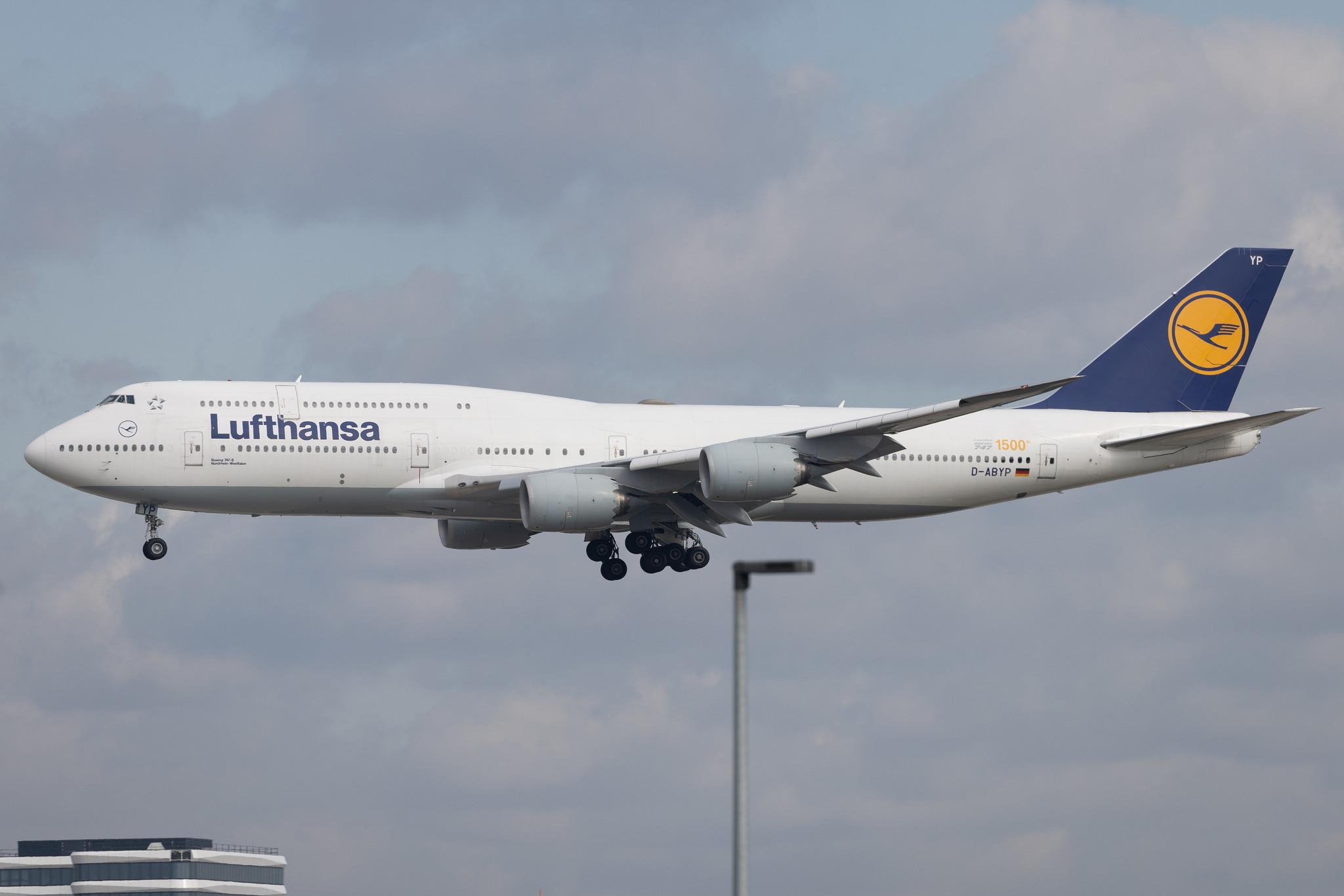 Frankfurt Airport: Lufthansa (LH / DLH) | Boeing 747-830 B748 | D-ABYP | MSN 37839