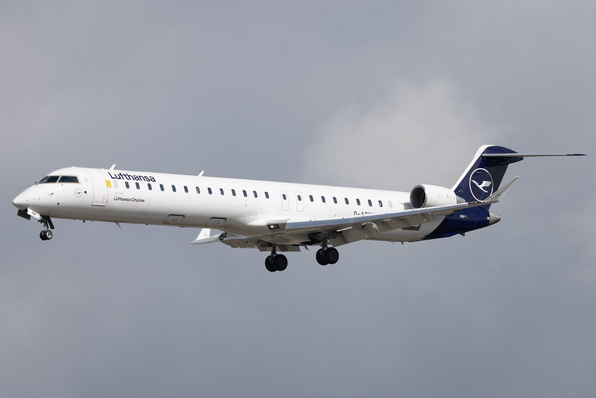 Frankfurt Airport: Lufthansa (LH / DLH) | Operator: Lufthansa CityLine | Mitsubishi CRJ-900LR CRJ9 | D-ACNW | MSN 15269