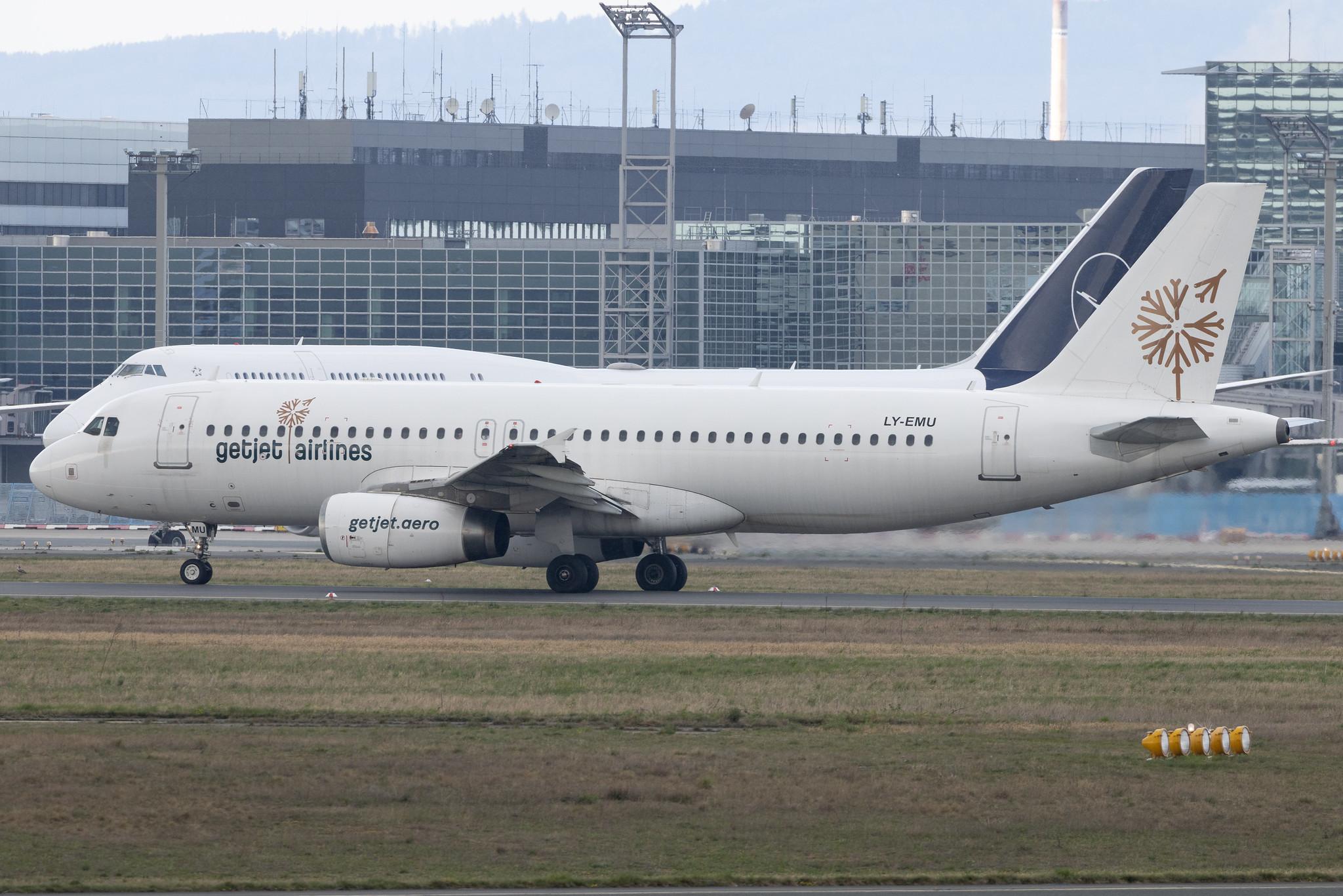 Frankfurt Airport: GetJet Airlines (GW / GJT) | Airbus A320-233 A320 | LY-EMU | MSN 2118