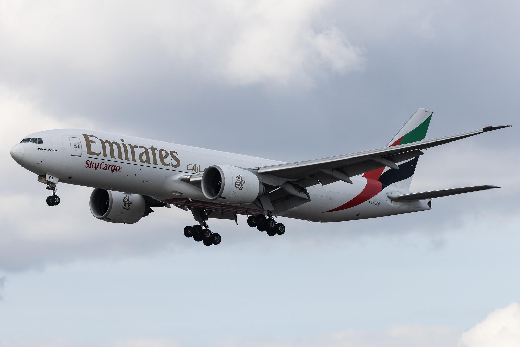 Frankfurt Airport: Emirates SkyCargo (EK / UAE) | Operator: Emirates | Boeing 777-F1H B77L | A6-EFS | MSN 42234