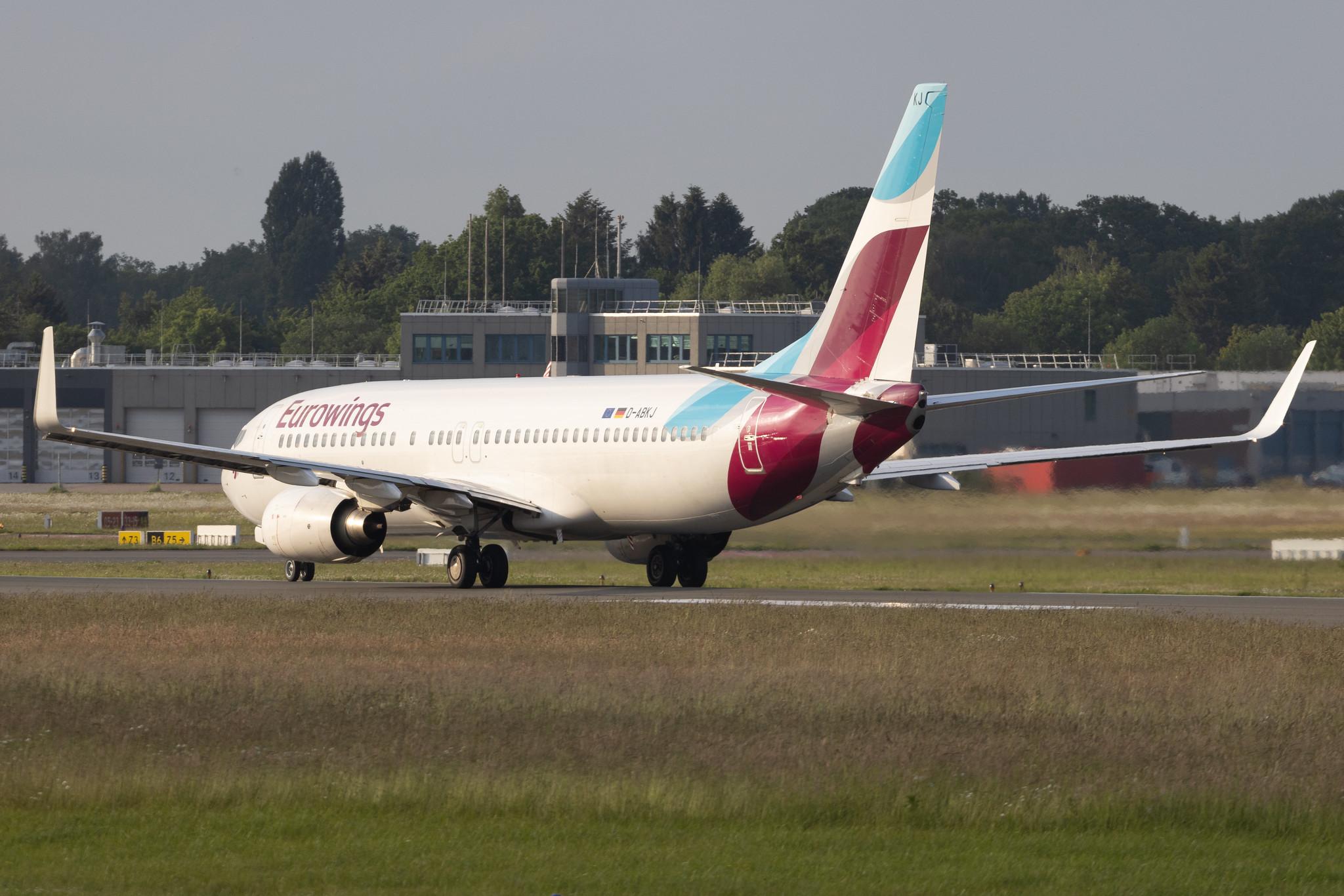 Hamburg Airport: Eurowings (EW / EWG) | Operator: TUI fly | Boeing 737-86J B738 | D-ABKJ | MSN 37749