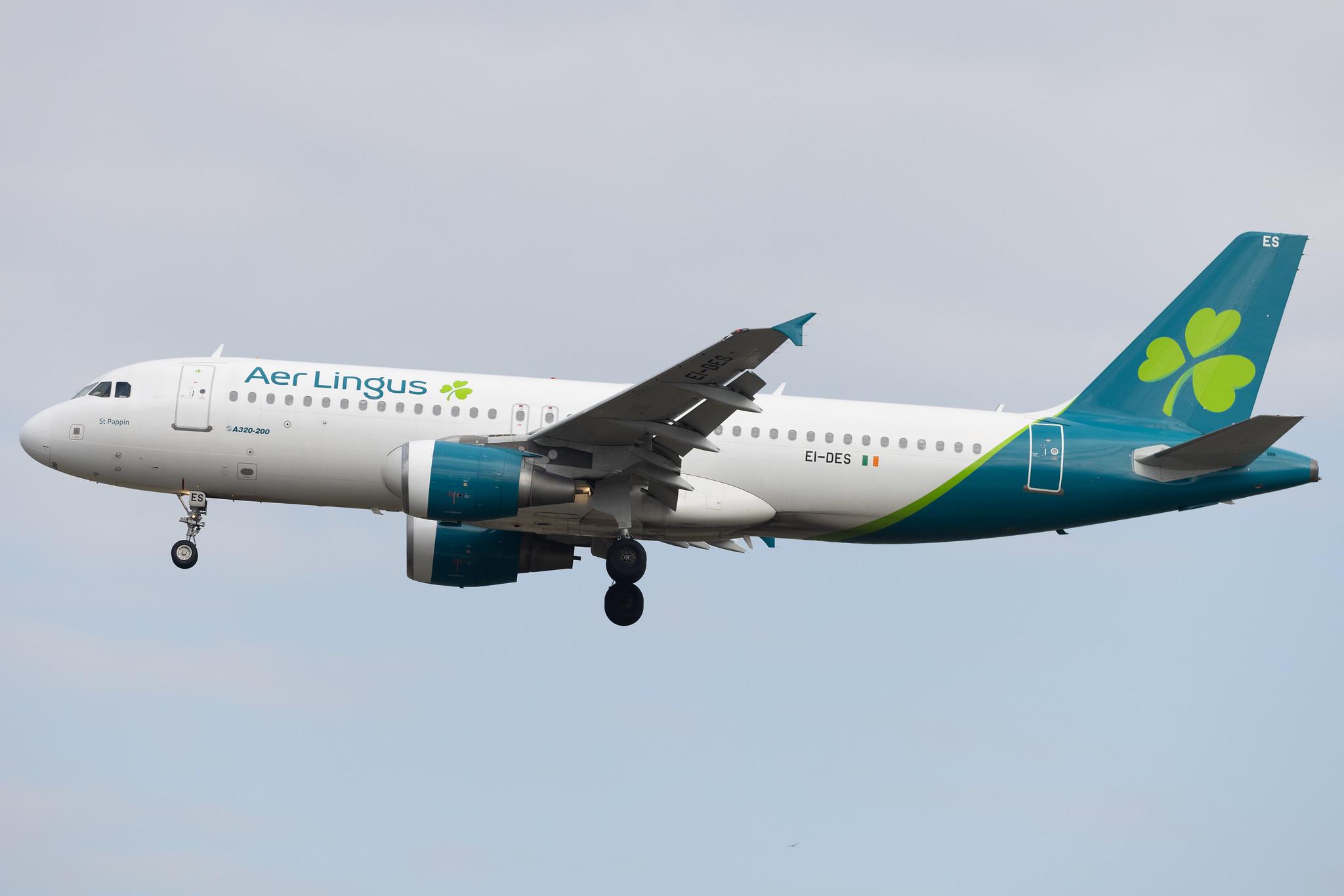 Frankfurt Airport: Aer Lingus (EI / EIN) |  Airbus A320-214 A320 | EI-DES | MSN 02608