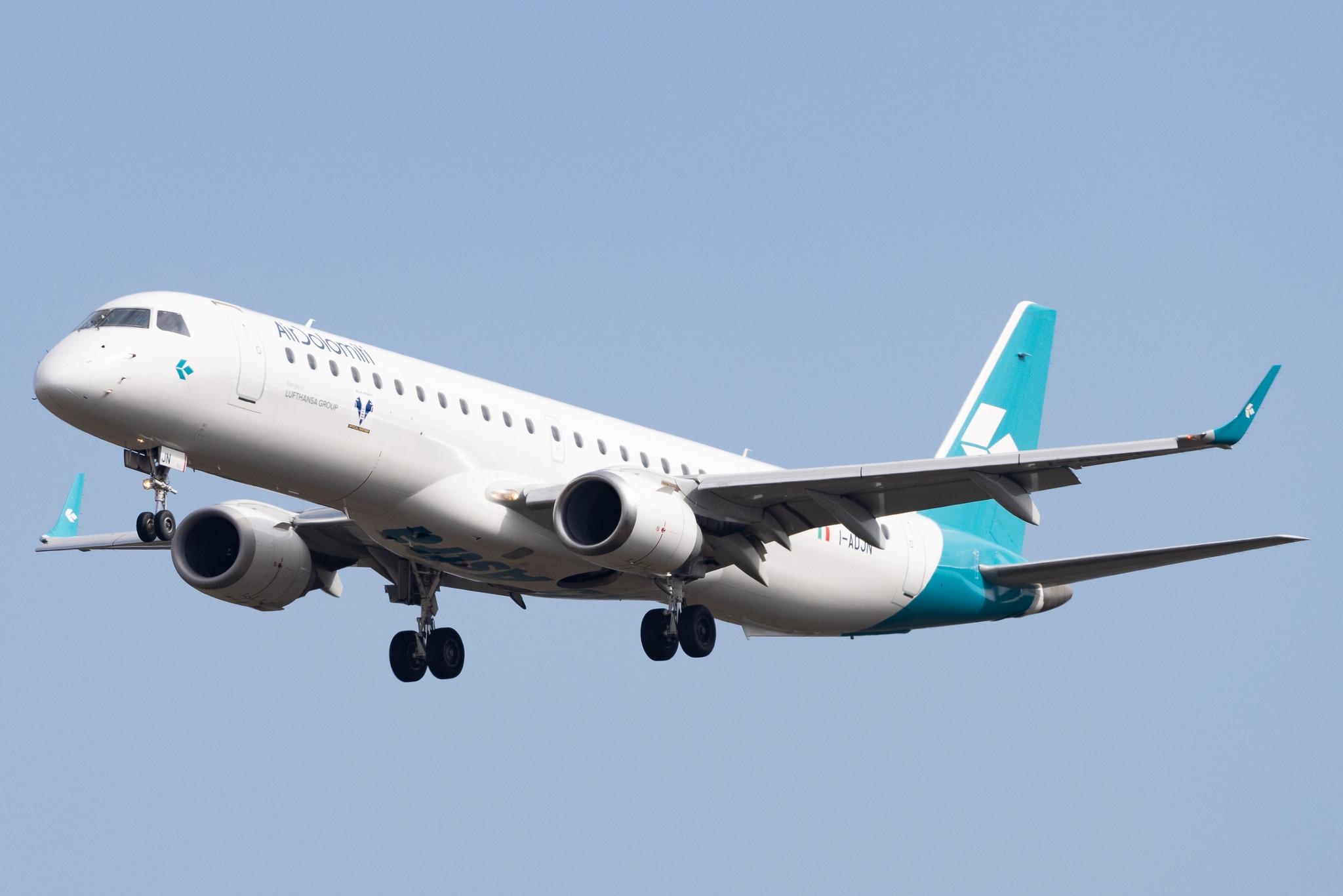 Frankfurt Airport: Air Dolomiti (EN / DLA) | Embraer E195LR E195 | I-ADJN | MSN 19000270