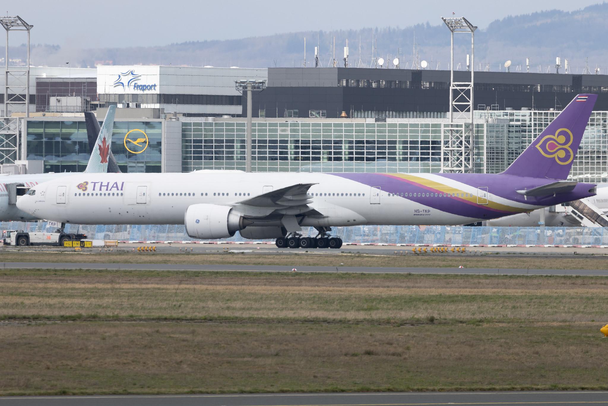 Frankfurt Airport: Thai Airways (TG / THA) | Boeing 777-3AL(ER) B77W | HS-TKP | MSN 41525