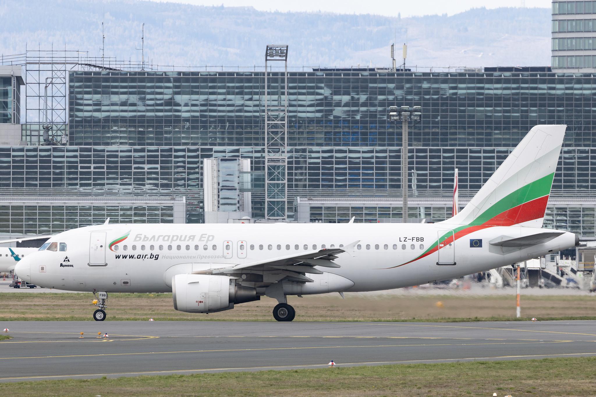 Frankfurt Airport: Bulgaria Air (FB / LZB) | Airbus A319-112 A319 | LZ-FBB | MSN 3309