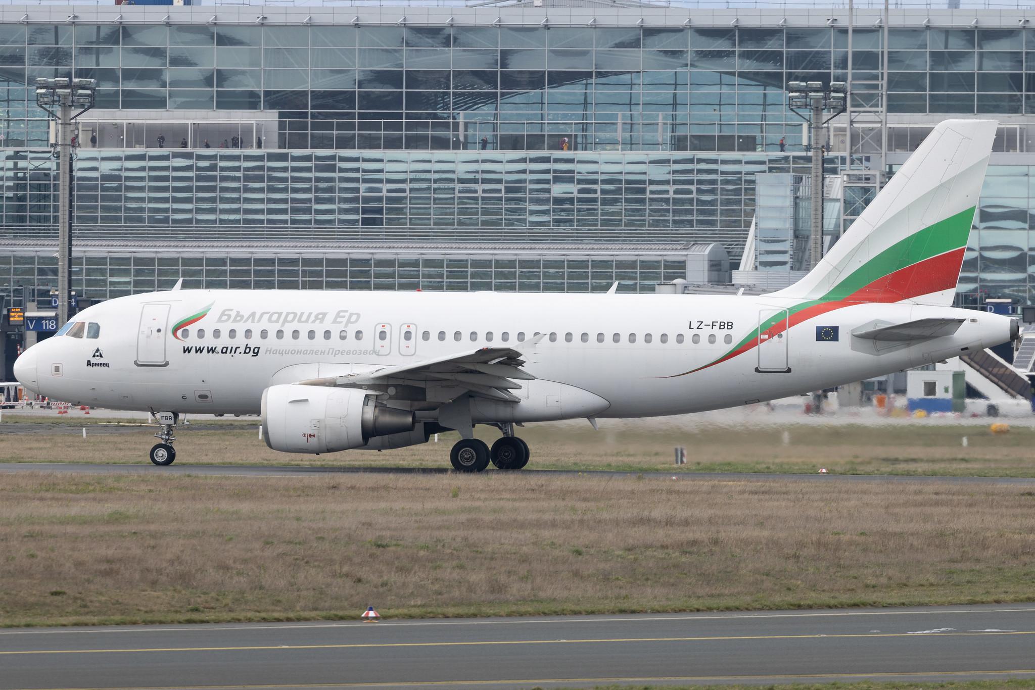 Frankfurt Airport: Bulgaria Air (FB / LZB) | Airbus A319-112 A319 | LZ-FBB | MSN 3309