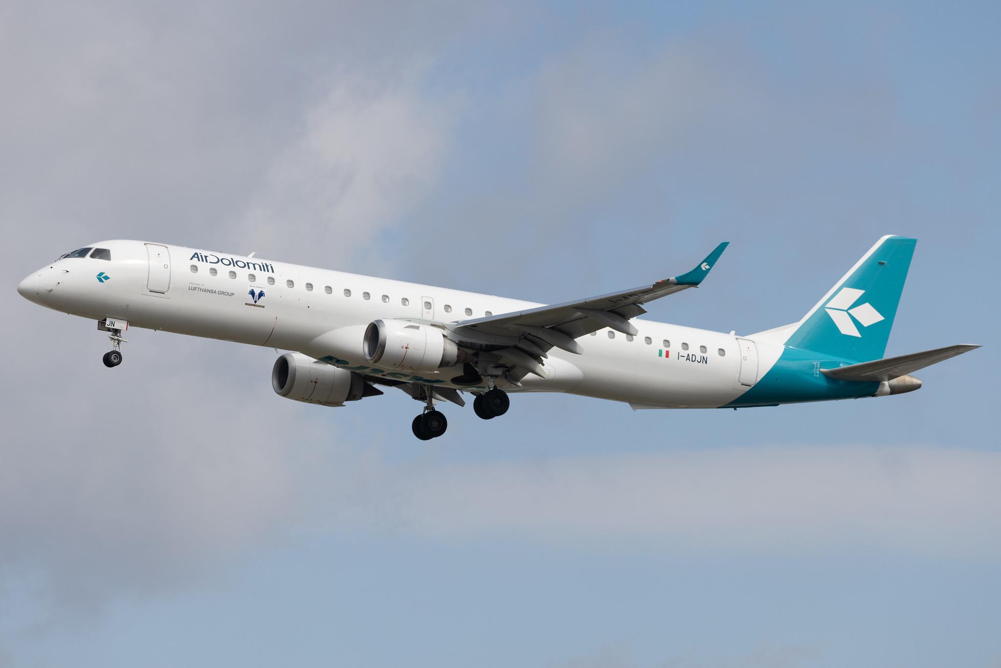 Frankfurt Airport: Air Dolomiti (EN / DLA) | Embraer E195LR E195 | I-ADJN | MSN 19000270