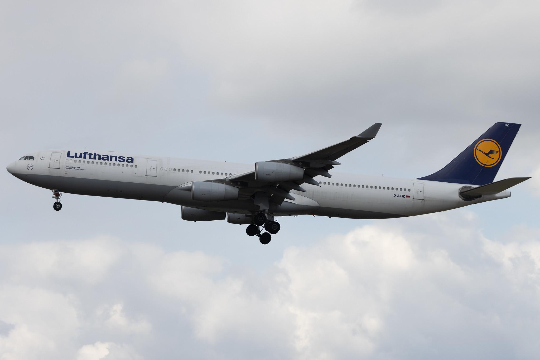 Frankfurt Airport: Lufthansa (LH / DLH) | Airbus A340-313 A343 | D-AIGZ | MSN 0347