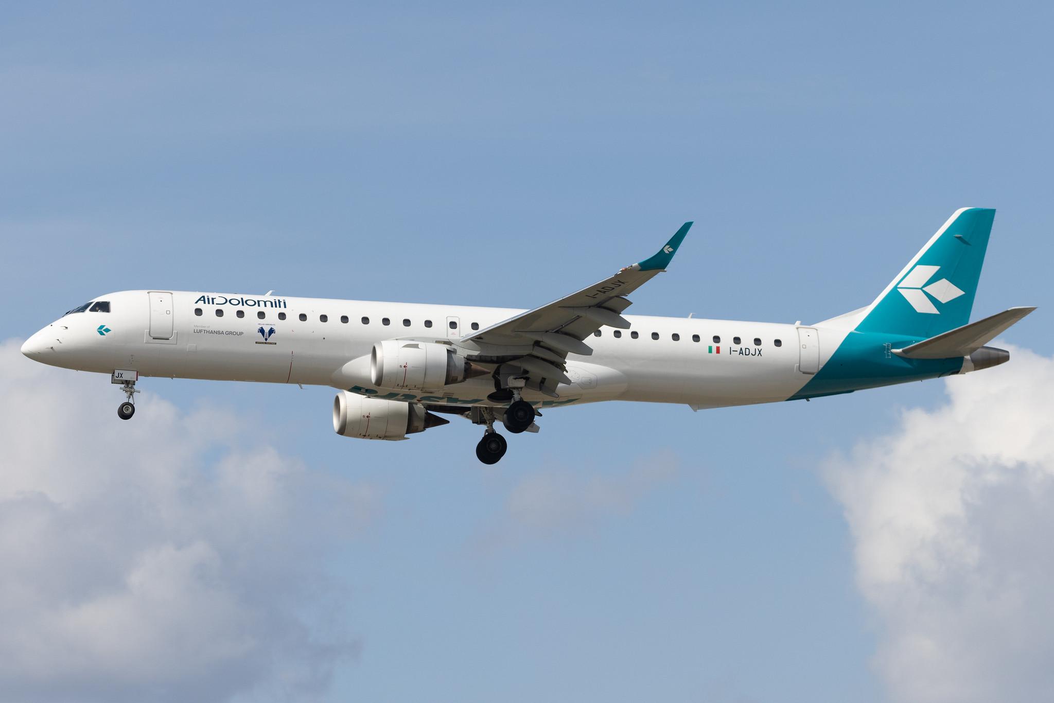 Frankfurt Airport: Air Dolomiti (EN / DLA) | Embraer E195LR E195 | I-ADJX | MSN 19000305