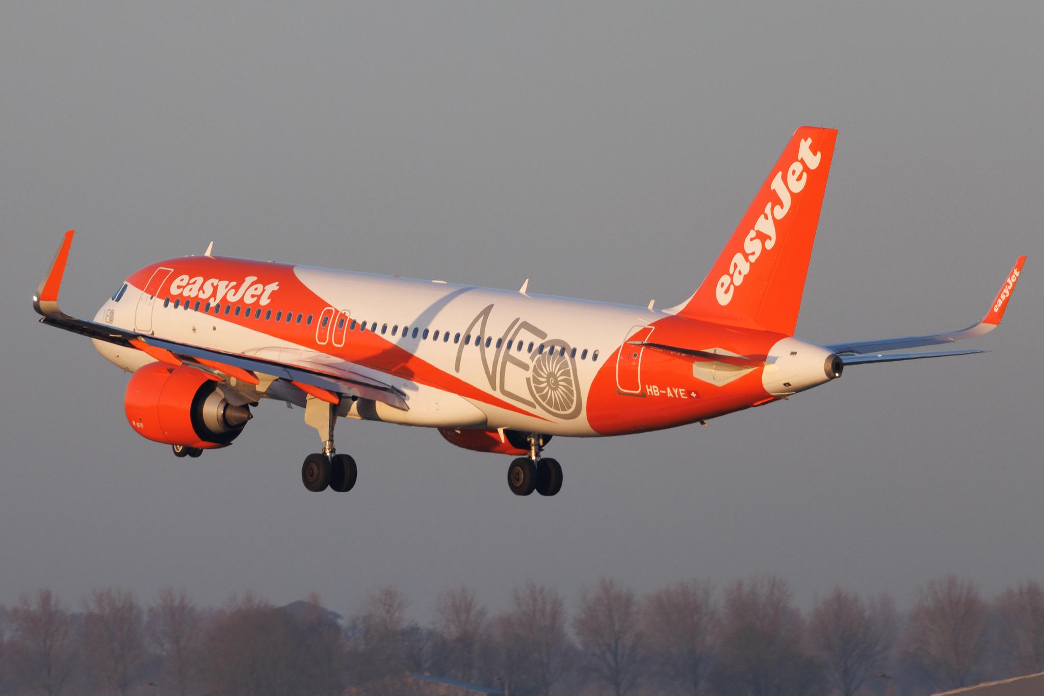 Amsterdam Schiphol: easyJet (U2 / EZY) | Livery: NEO Livery | Operator: easyJet Switzerland | Airbus A320-251N A20N | HB-AYE | MSN 10114