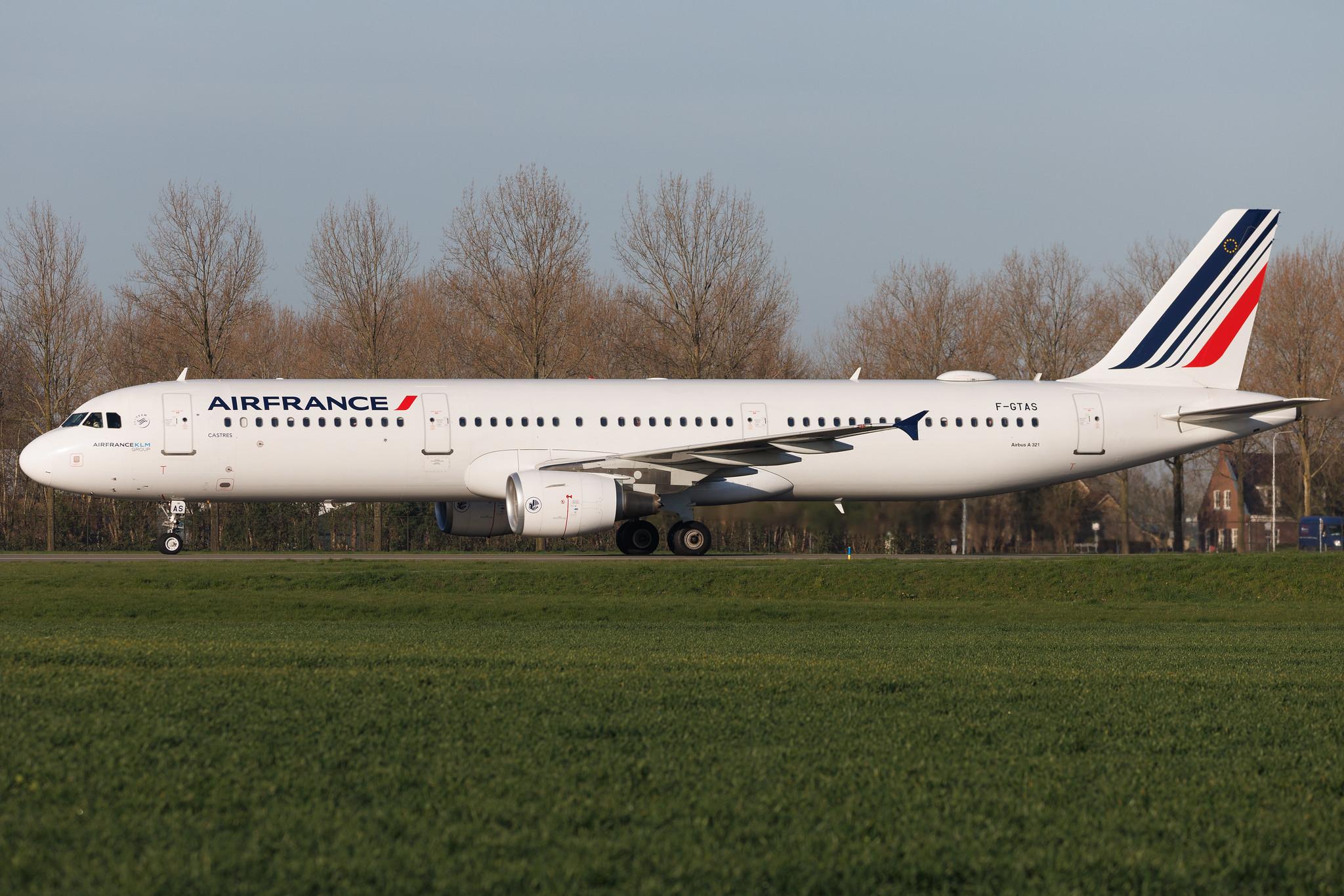 Amsterdam Schiphol: Air France (AF / AFR) | Airbus A321-212 A321 | F-GTAS | MSN 3419