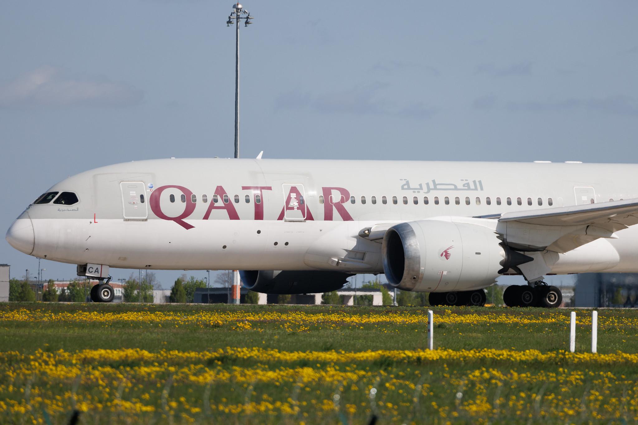 Flughafen Berlin Brandenburg: Qatar Airways (QR / QTR) |  Boeing 787-8 Dreamliner B788 | A7-BCA | MSN 38319