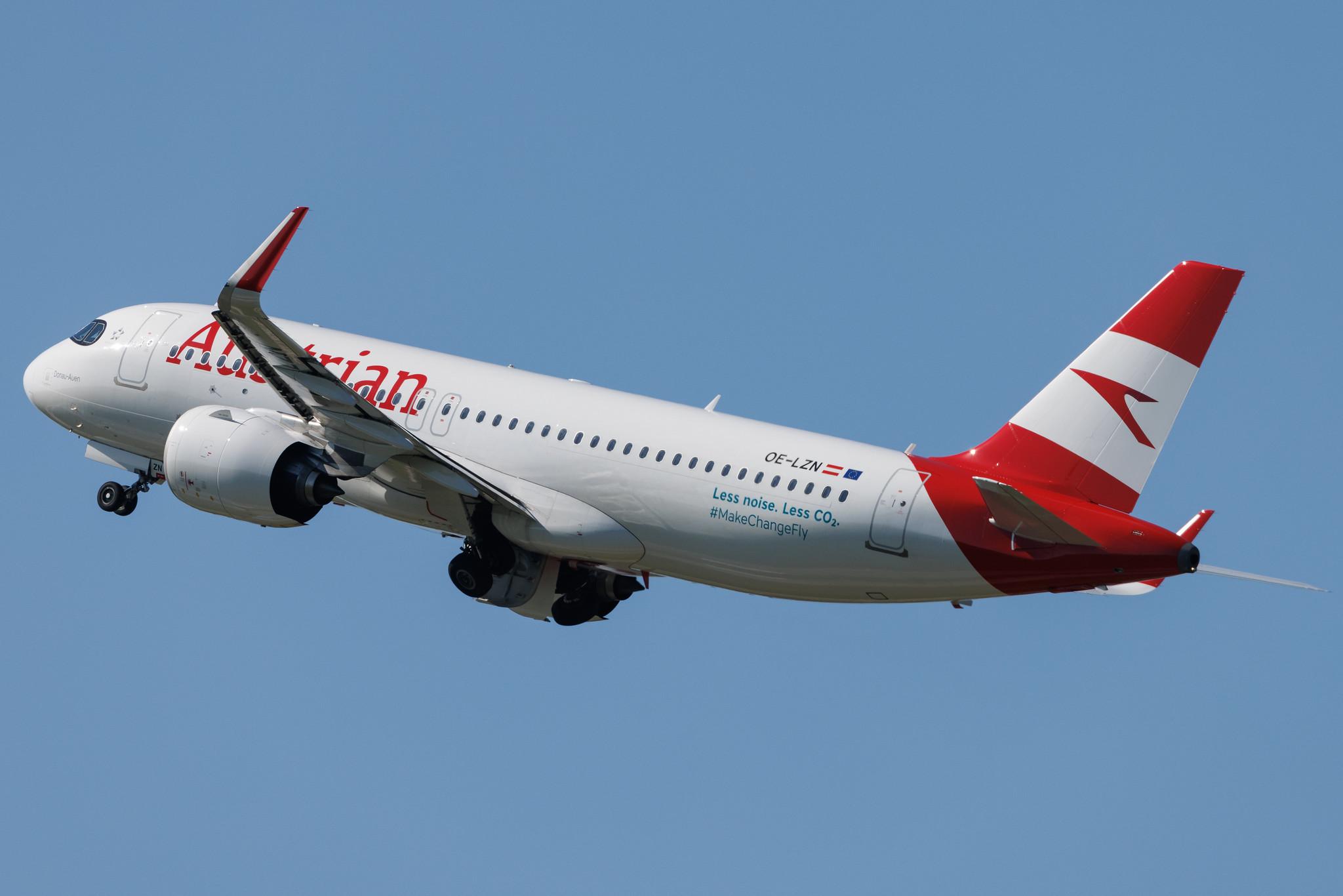 Flughafen Berlin Brandenburg: Austrian Airlines (OS / AUA) | Airbus A320-271N A20N | OE-LZN | MSN 10904