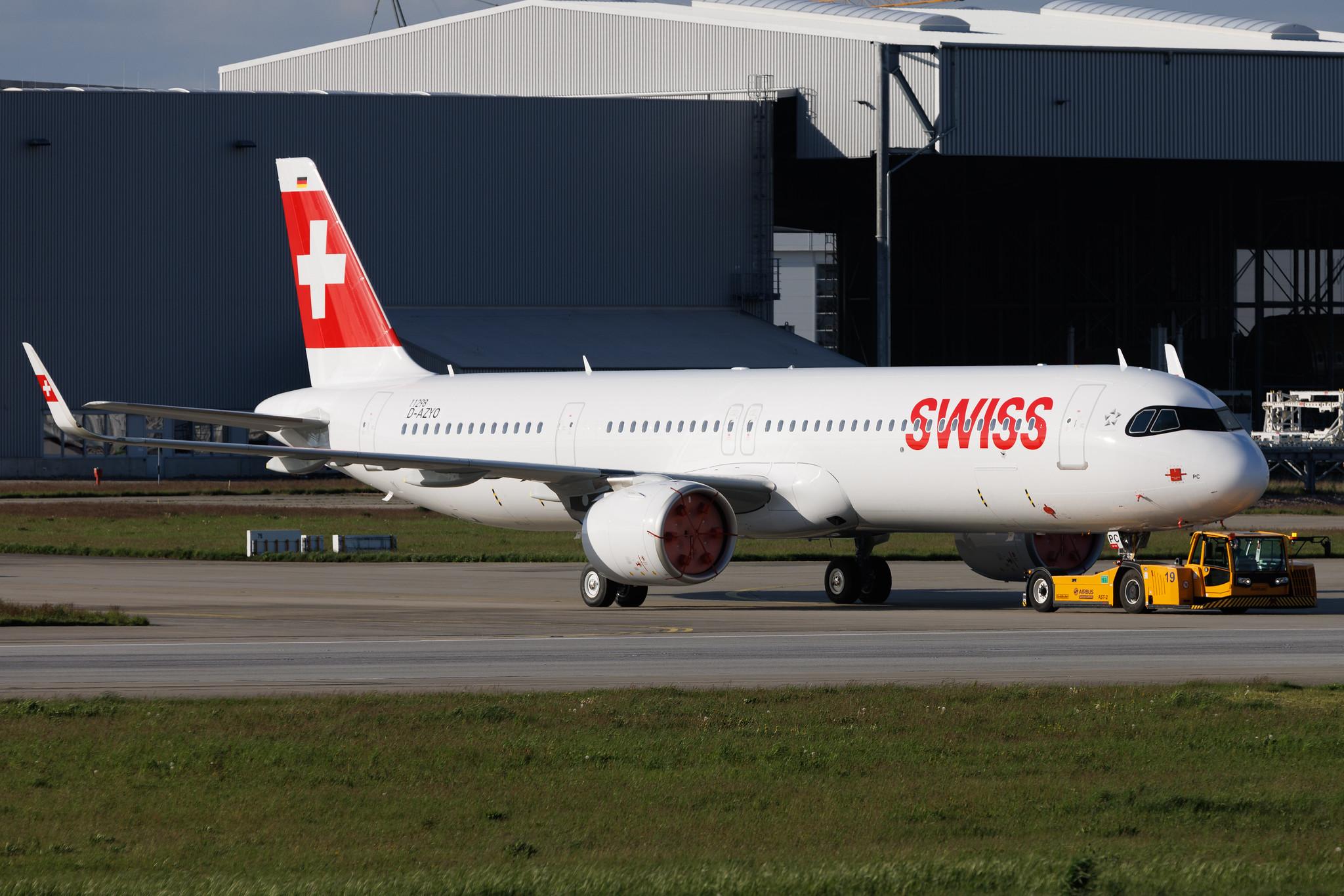Hamburg Finkenwerder: Swiss (LX / SWR) | Airbus A321-271NX A21N | D-AZYO | HB-JPC | MSN 11298