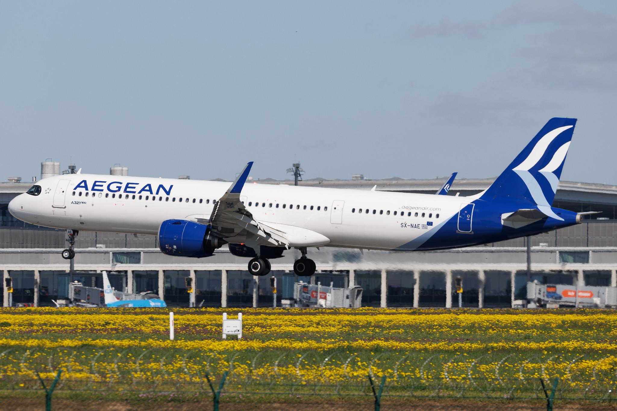 Flughafen Berlin Brandenburg: Aegean Airlines (A3 / AEE) | Airbus A321-271NX A21N | SX-NAE | MSN 10704