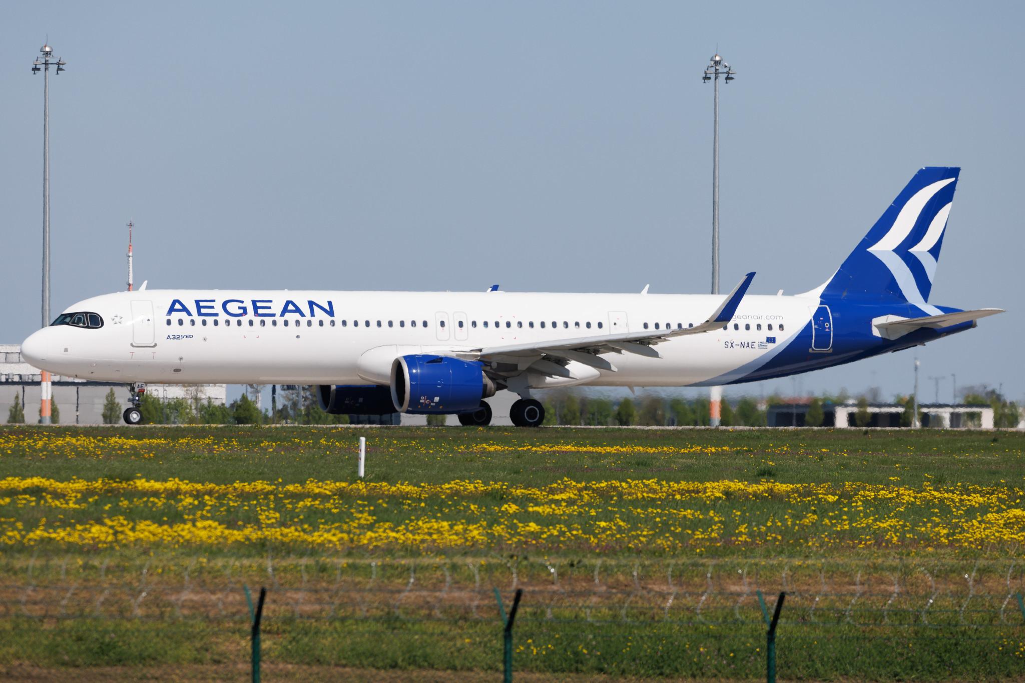 Flughafen Berlin Brandenburg: Aegean Airlines (A3 / AEE) | Airbus A321-271NX A21N | SX-NAE | MSN 10704