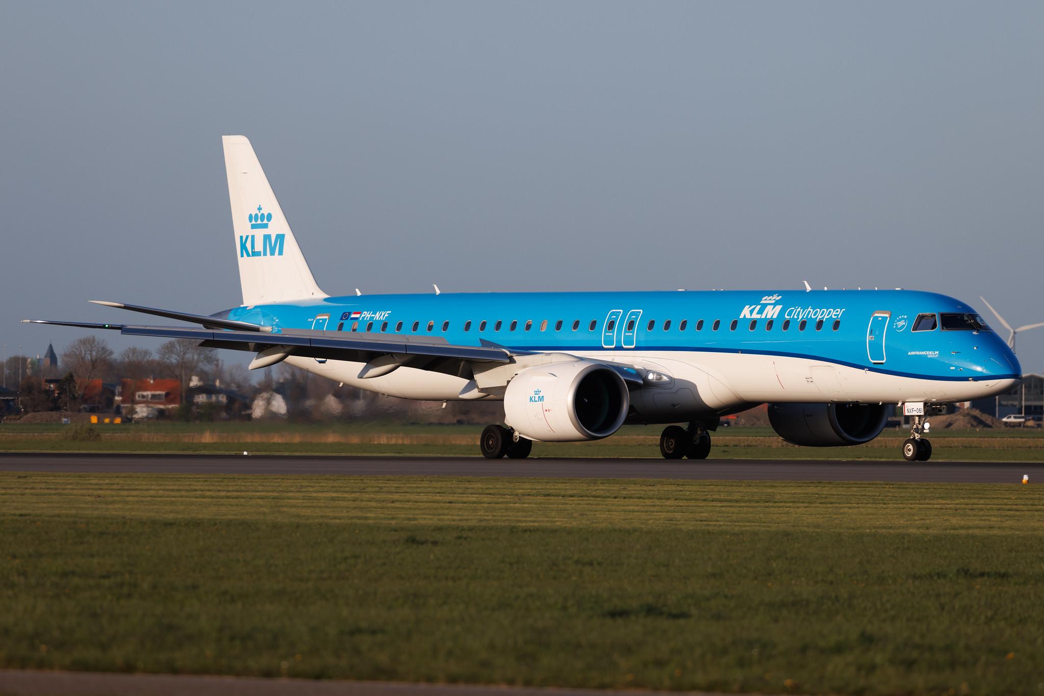 Amsterdam Schiphol: KLM (KL / KLM) | Operator: KLM Cityhopper | Embraer E195-E2 E295 | PH-NXF | MSN 19020061