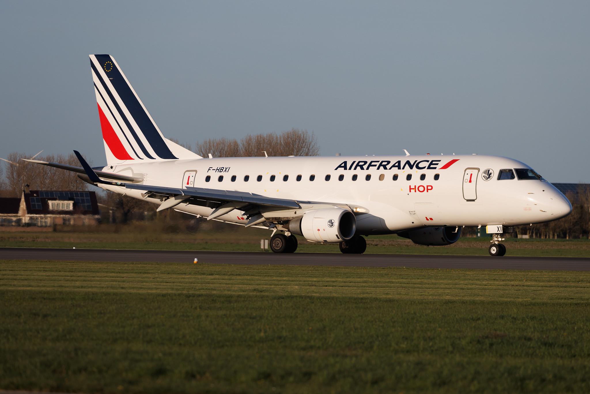 Amsterdam Schiphol: Air France (AF / AFR) | Operator: Air France Hop | Embraer E170STD E170 | F-HBXI | MSN 17000310