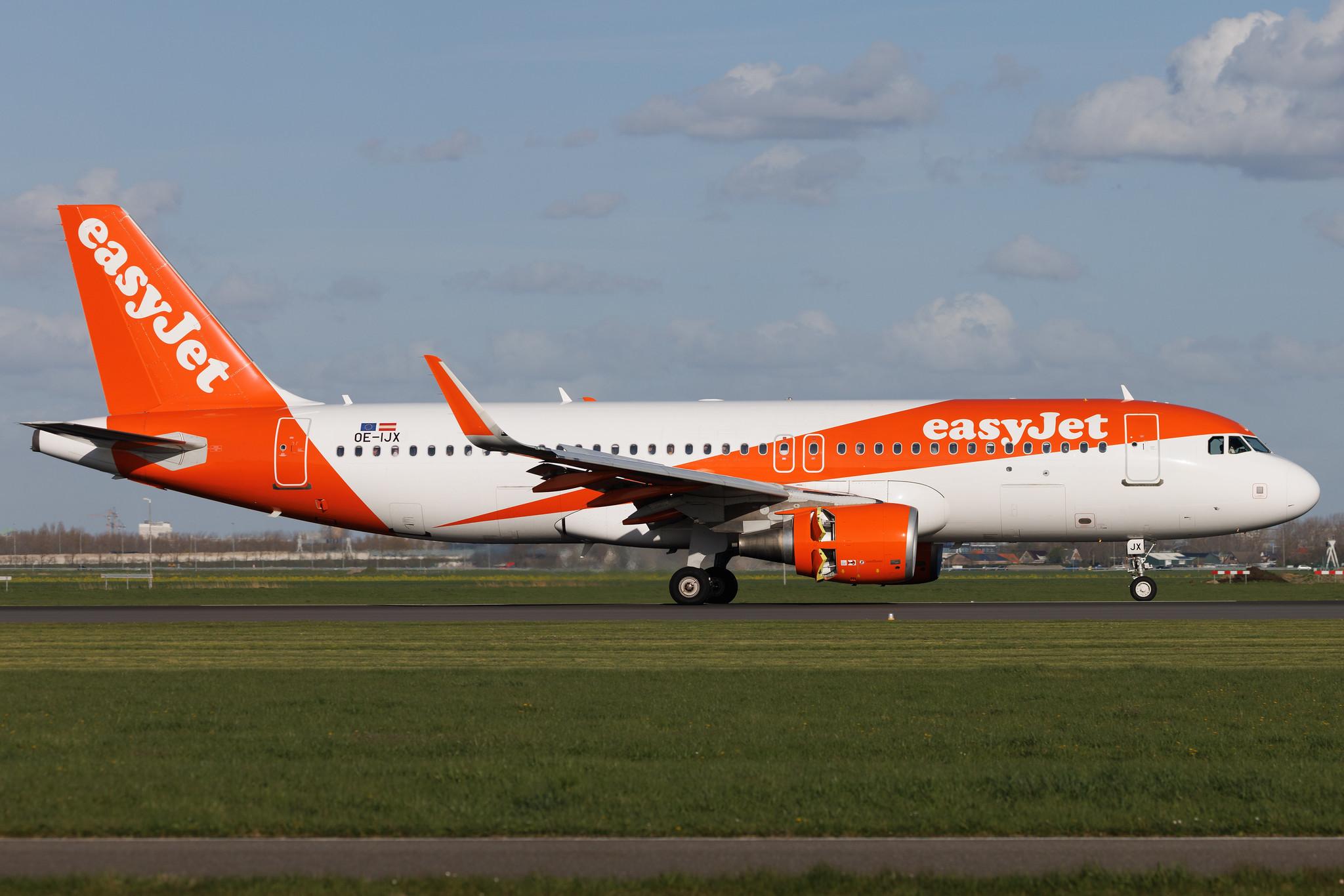 Amsterdam Schiphol: easyJet (U2 / EZY) | Operator: easyJet Europe | Airbus A320-214 A320 | OE-IJX | MSN 7549