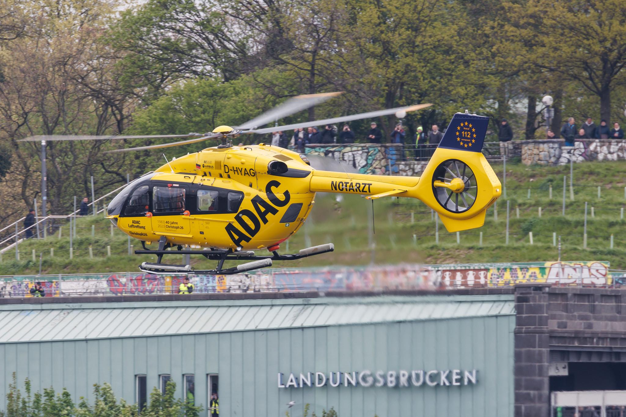 SOS Joint Rescue Operation: ADAC Luftrettung (/ CHX) | Operator: Germany - Air Ambulance |  Airbus Helicopters H145 EC45 | D-HYAG | MSN 20054