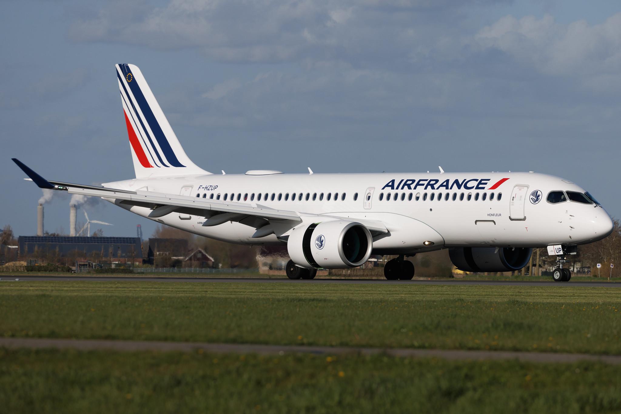 Amsterdam Schiphol: Air France (AF / AFR) | Airbus A220-300 BCS3 | F-HZUP | MSN 55196