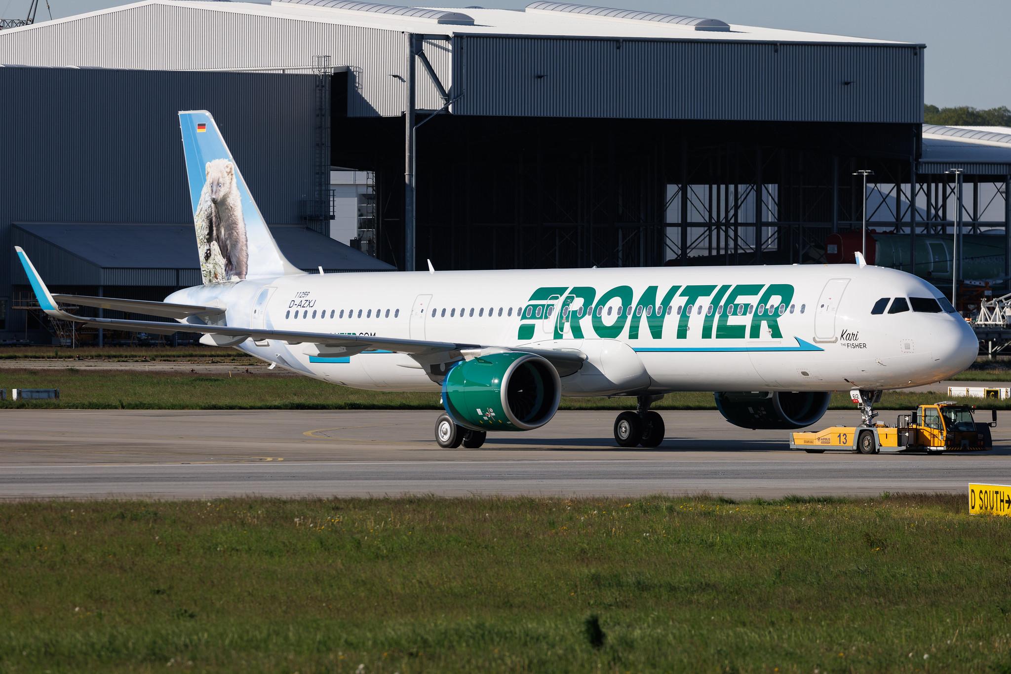 Hamburg Finkenwerder: Frontier Airlines | Airbus A321-271NX A21N | D-AZXJ | N612FR | MSN 11259