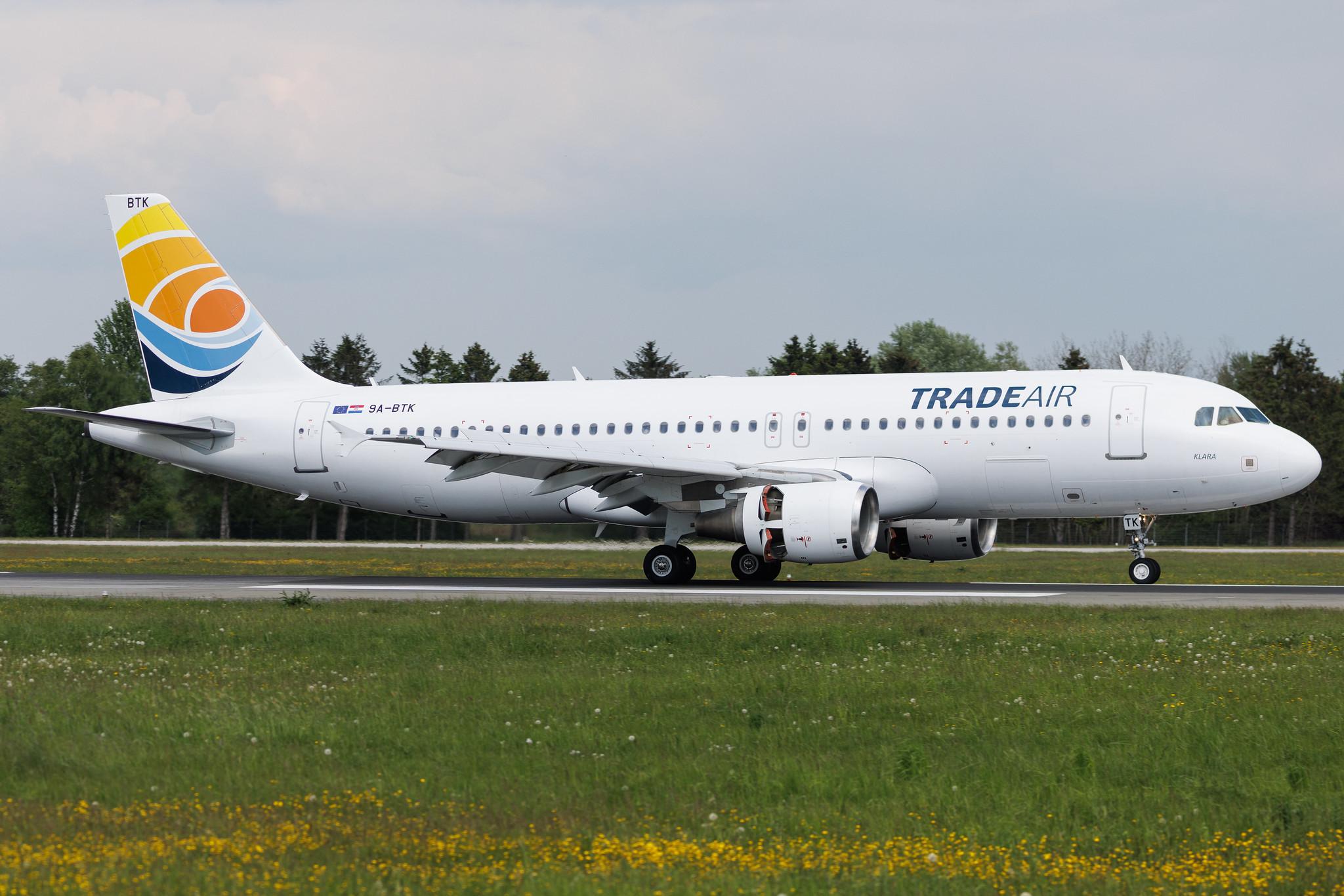 Hamburg Airport: Trade Air (C3 / TDR) | Airbus A320-214 A320 | 9A-BTK | MSN 02569