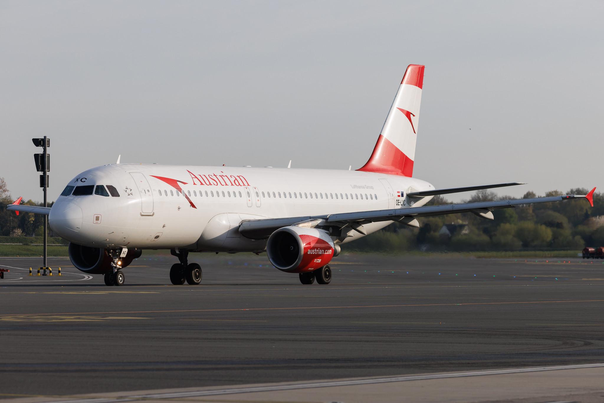 Hamburg Airport: Austrian Airlines (OS / AUA) | Airbus A320-216 A320 | OE-LXC | MSN 3502