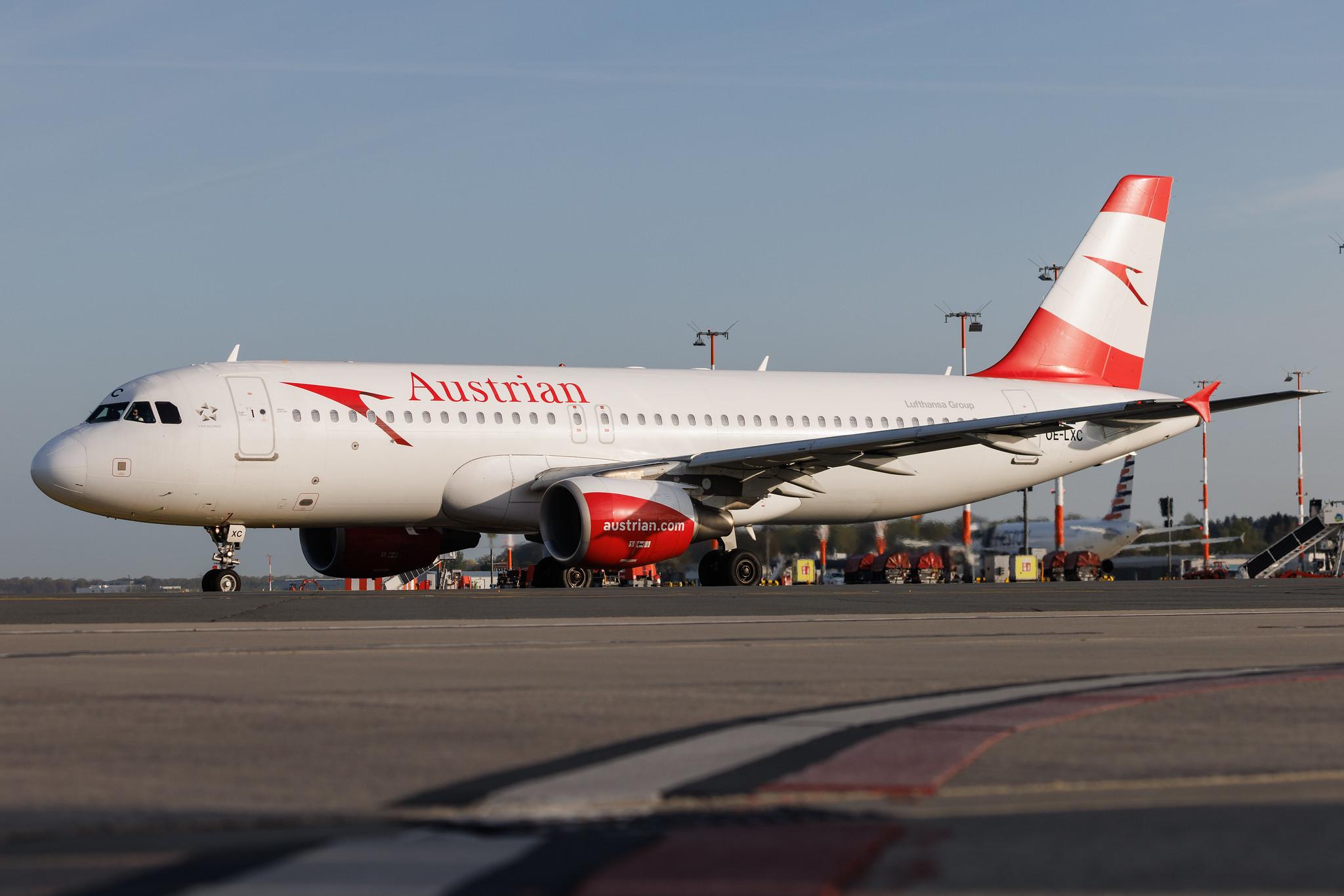 Hamburg Airport: Austrian Airlines (OS / AUA) | Airbus A320-216 A320 | OE-LXC | MSN 3502