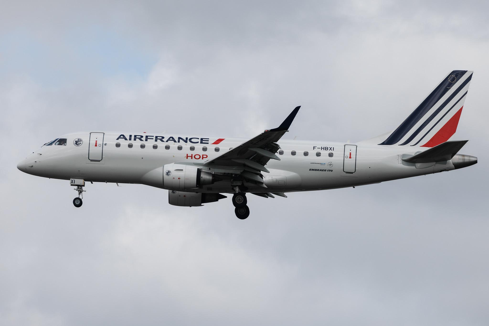 Amsterdam Schiphol: Air France (AF / AFR) | Operator: Air France Hop | Embraer E170STD E170 | F-HBXI | MSN 17000310