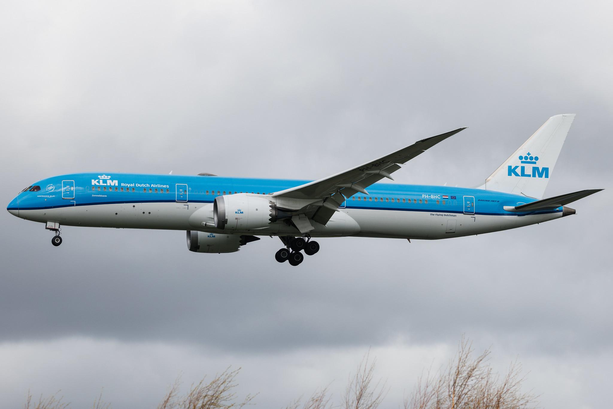 Amsterdam Schiphol: KLM (KL / KLM) | Boeing 787-9 Dreamliner B789 | PH-BHC | MSN 38760