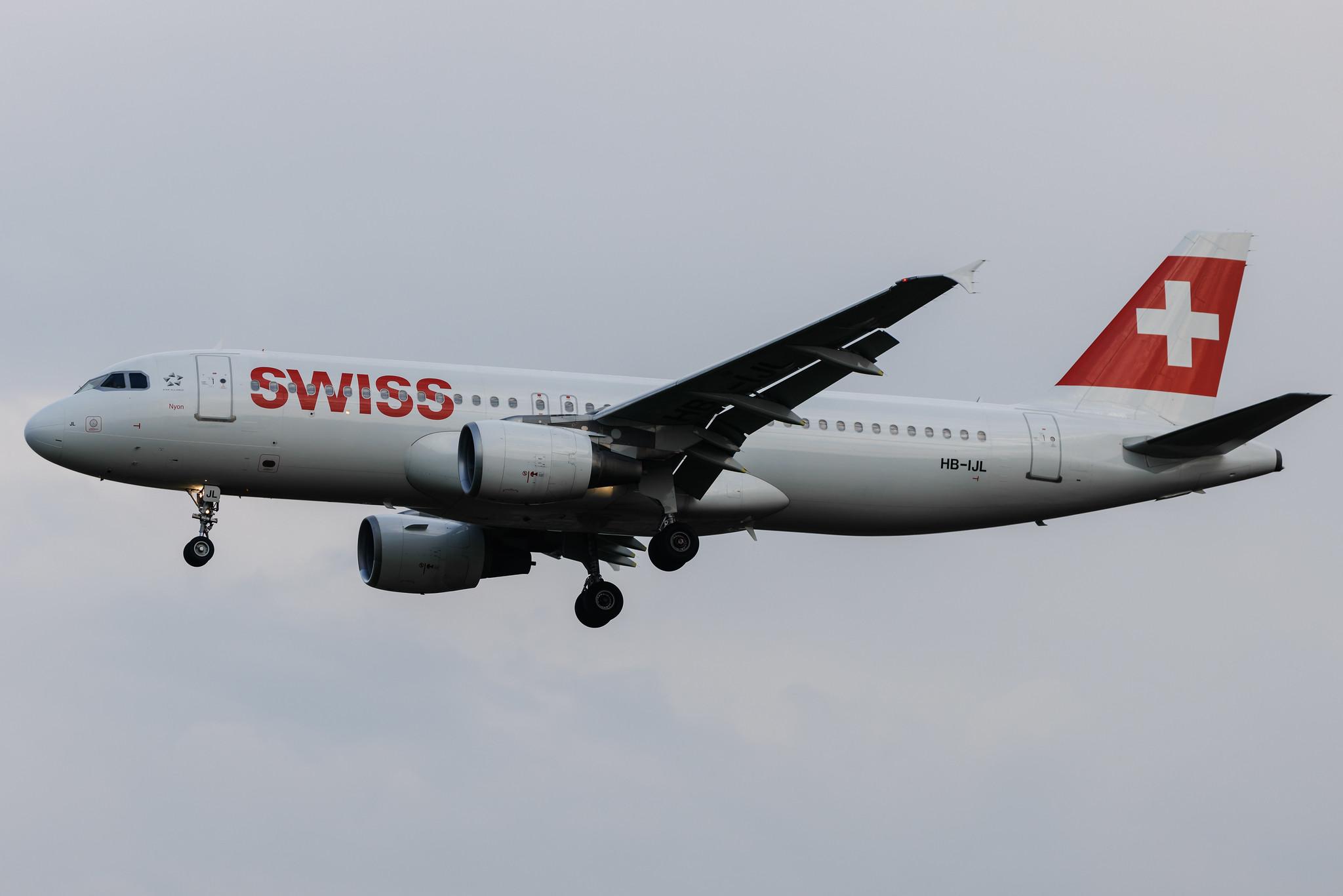 Hamburg Airport: Swiss (LX / SWR) | Airbus A320-214 A320 | HB-IJL | MSN 0603