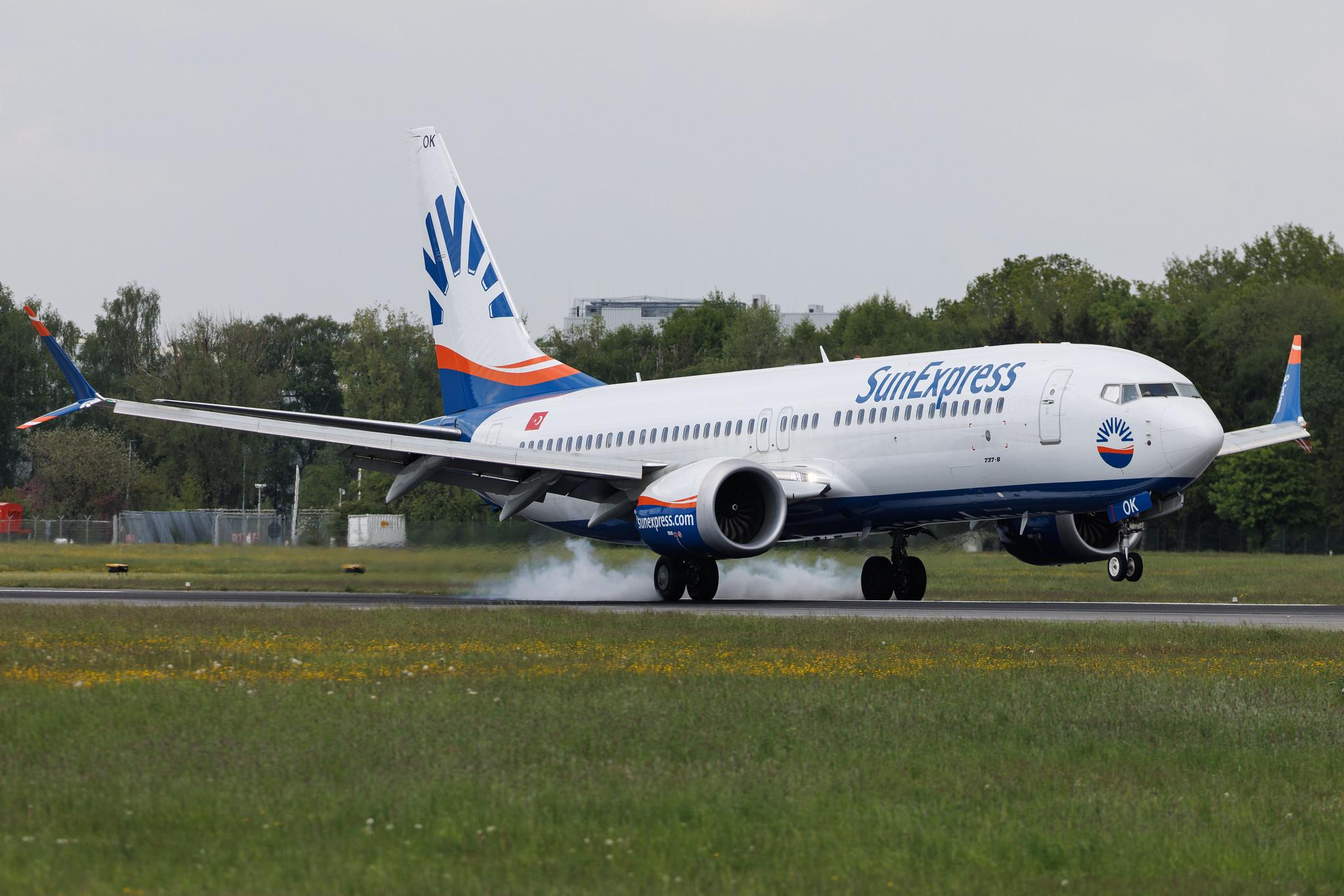 Hamburg Airport: SunExpress (XQ / SXS) | Boeing 737 MAX 8 B38M | TC-SOK | MSN 61202