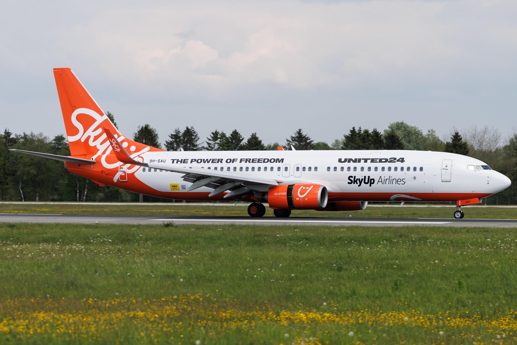 Hamburg Airport: SkyUp Airlines (PQ / SQP) | Operator: SkyUp Europe | Boeing 737-8KN B738 | 9H-SAU | MSN 40249