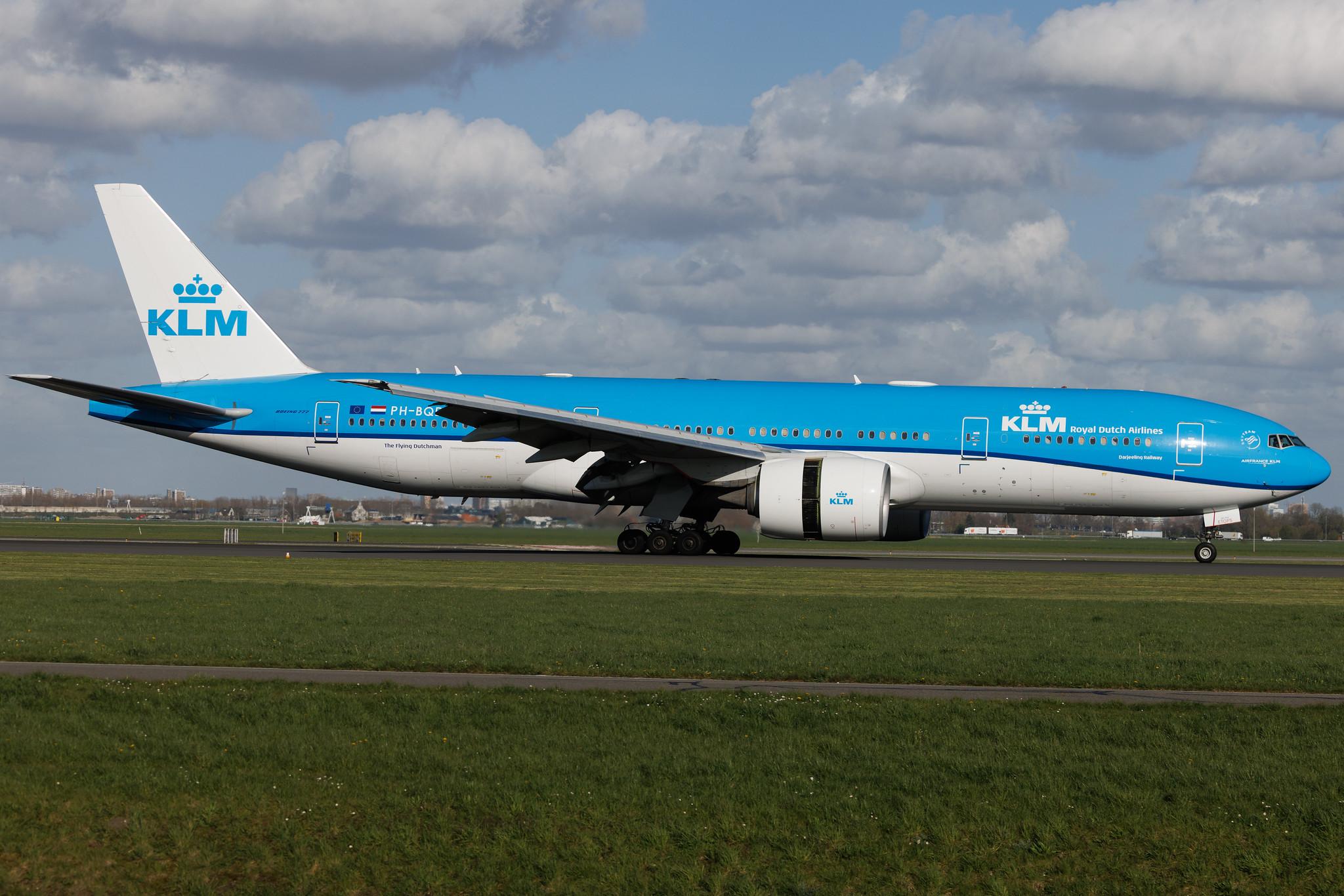Amsterdam Schiphol: KLM (KL / KLM) | Boeing 777-206(ER) B772 | PH-BQD | MSN 33713